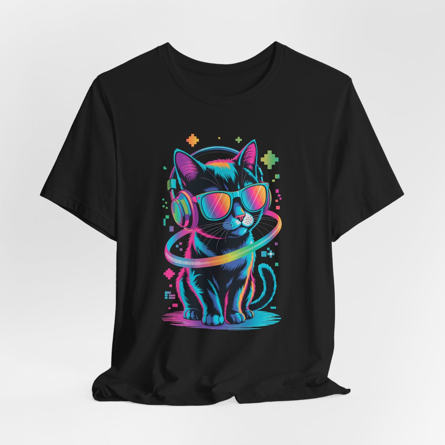 DJ Kitty Beats T-Shirt Music Headphones Cat Beat Vibes