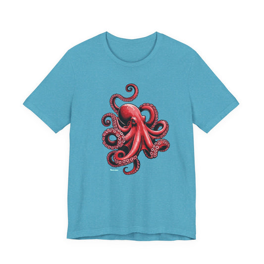 Ocean-Inspired Octopus Tee Perfect for Sea Lovers, Beach Days, Gift for Marine Enthusiasts, Nature Lovers, Summer Fun