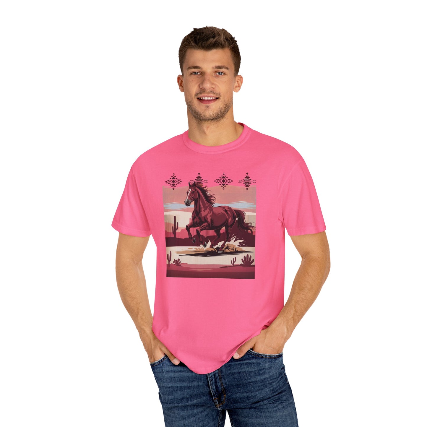 Desert Rose Equine Comfort Tee, Southwestern, Western, Utah, Arizona, Cactus