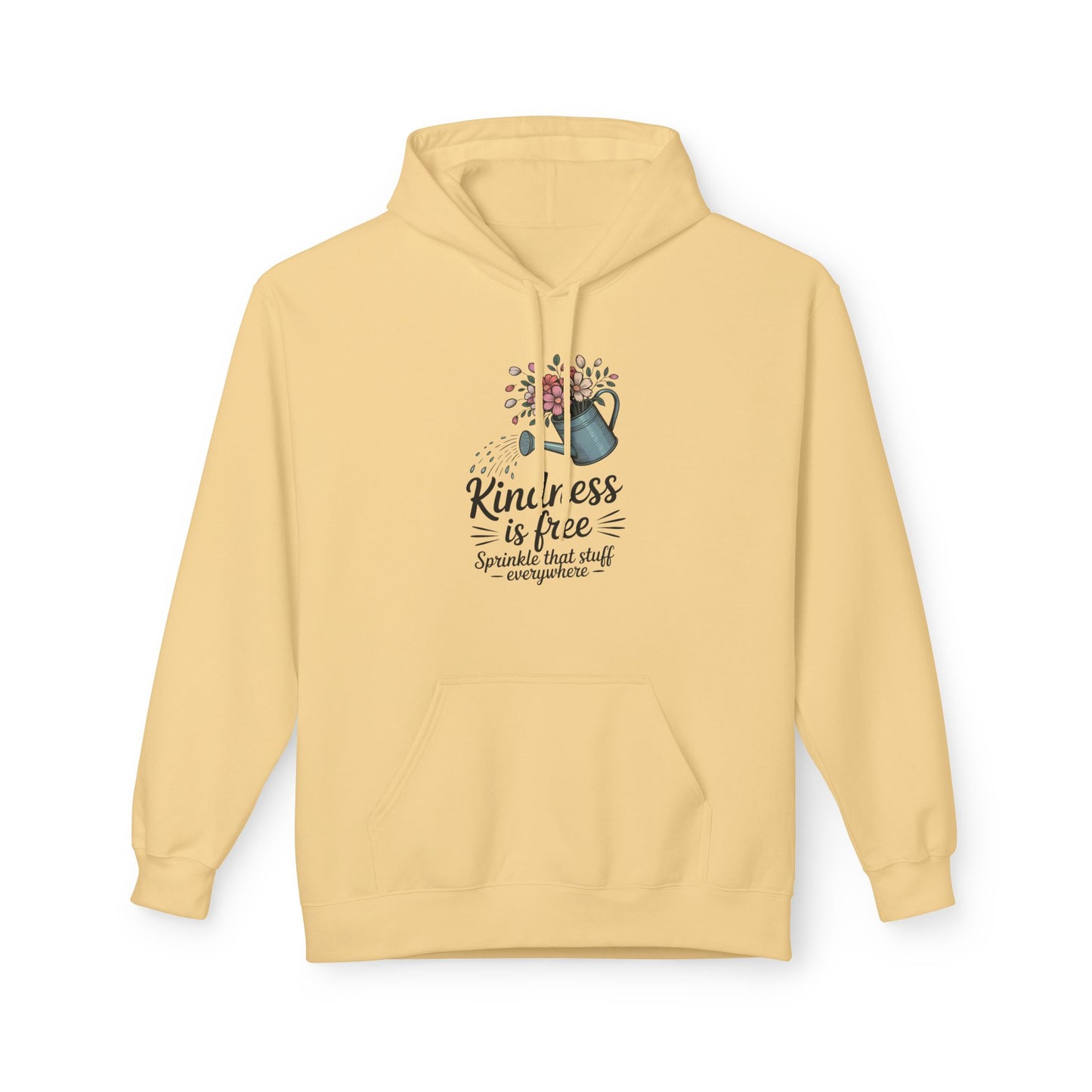 Kindness is Free Hoodie, Cozy Gift for Garden Lovers, Unisex Hoodie for Spring, Inspirational Apparel, Perfect for Earth Day