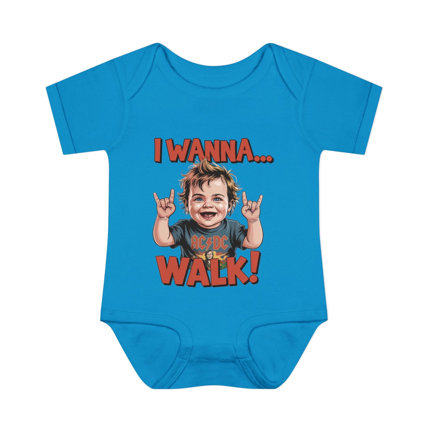 Infant Baby Rock n Roll Bodysuit Cute Baby Gift, New Parent Essentials, Baby Shower Gift, Musical Baby Onesie, Toddler Clothing