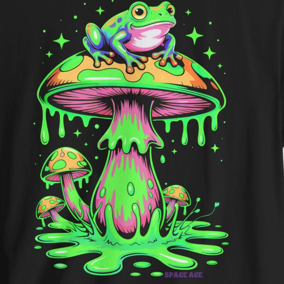 Trippy Mushroom Frog T-Shirt