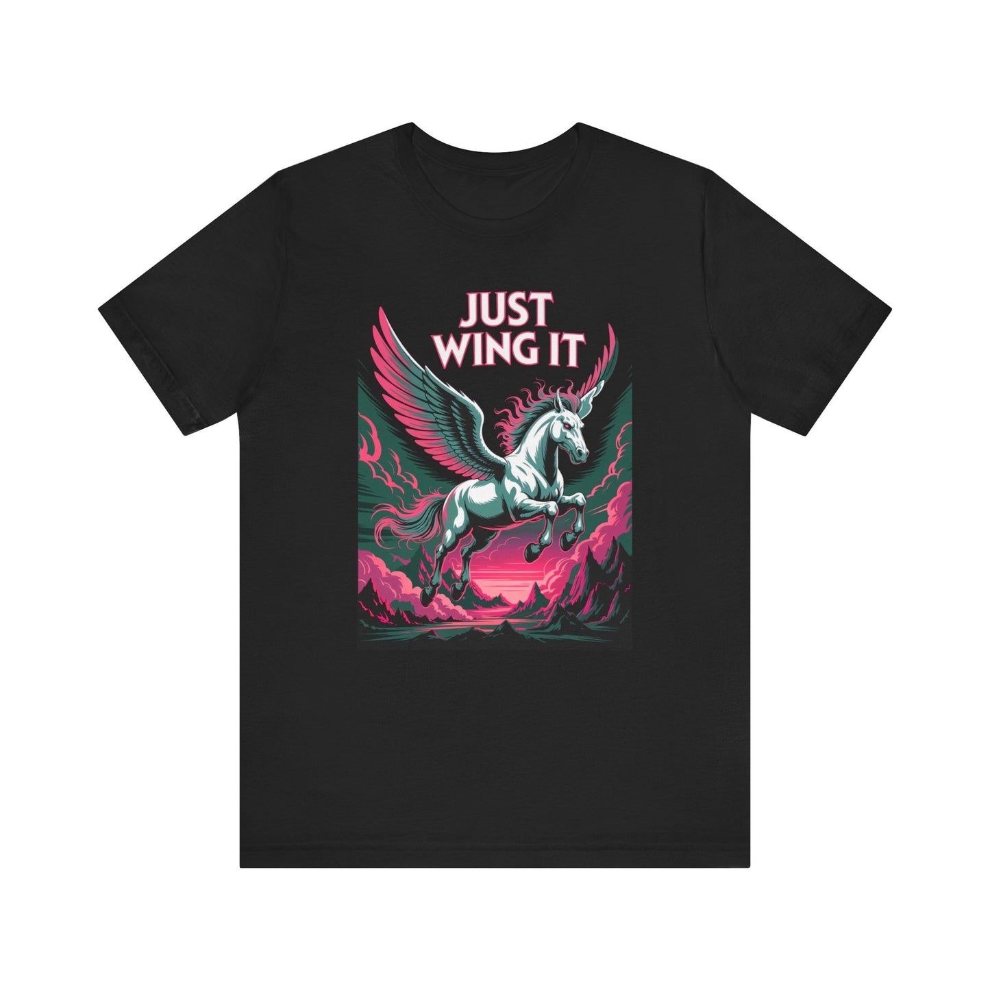 Just Wing It Pink Pegasus T-Shirt