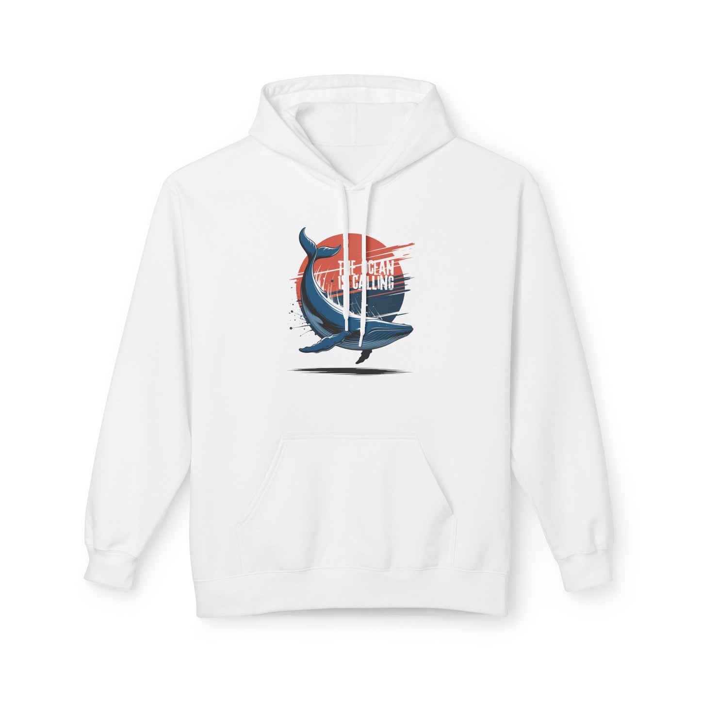 Whale Lover's Hoodie - Cozy Ocean Design, Gift for Beach Lovers, Casual Wear, Birthday Present, Eco-Friendly Apparel