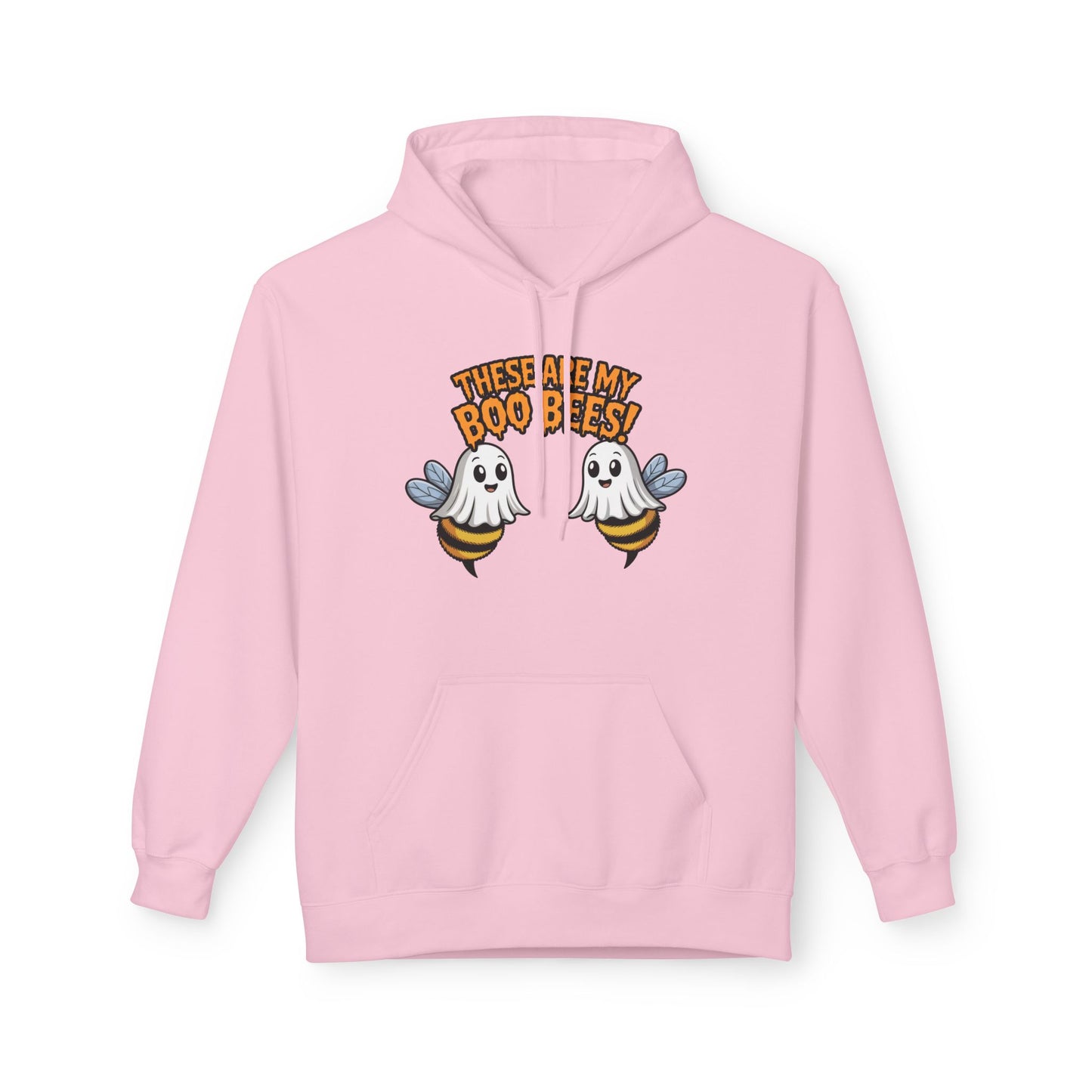 Halloween Ghosts Boo Bees Hoodie, Funny Halloween Sweatshirt, Unisex Fleece Hoodie, Cute Ghost Hoodie, Halloween Gift Idea
