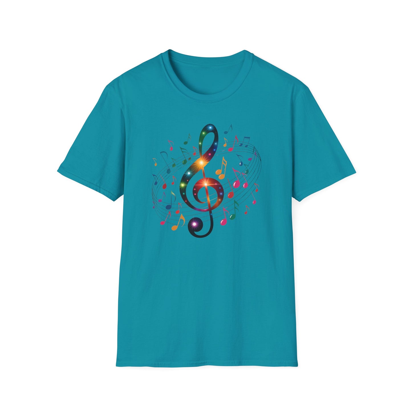 Musical Vibes T-Shirt, Softstyle Tee for Music Lovers, Gifts for Musicians, Concert Wear, Casual Outfits, Music Festival Apparel