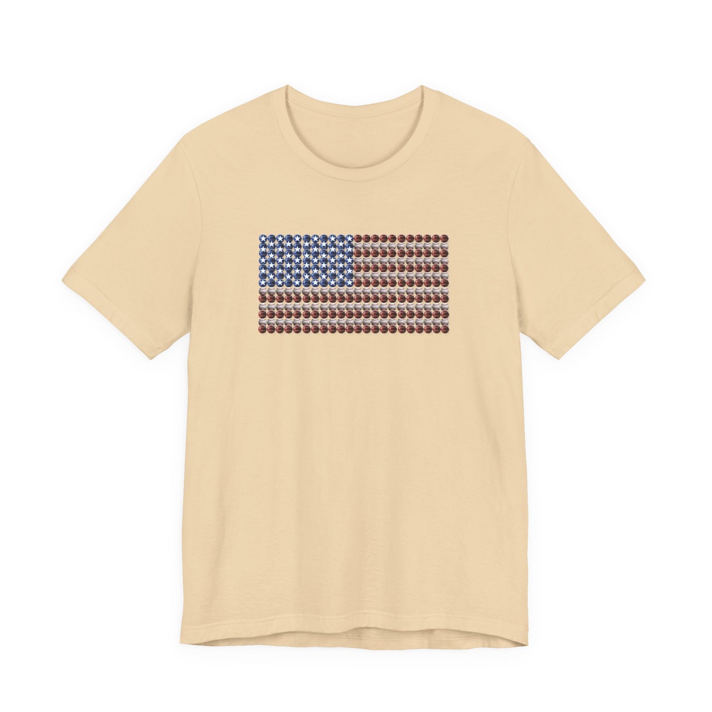 American Baseball Flag Premium Cotton Tee