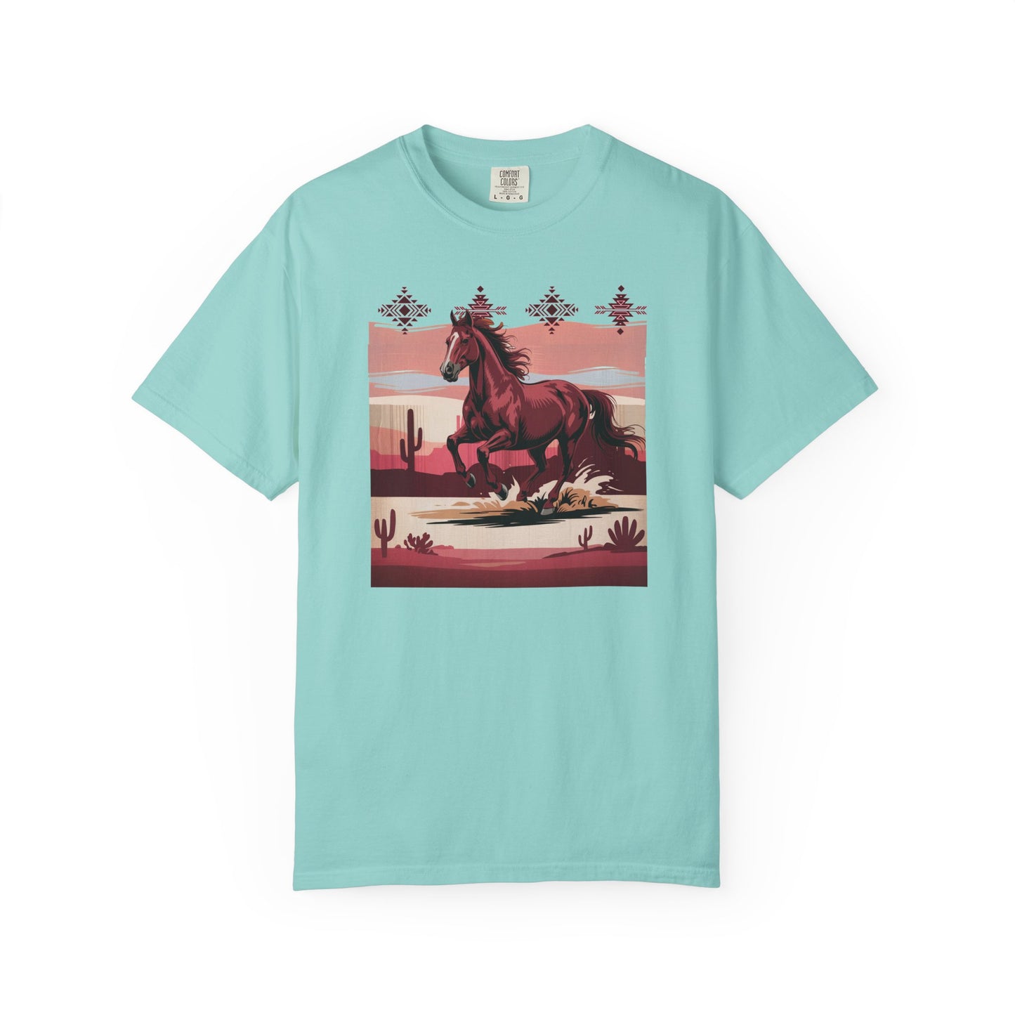Desert Rose Equine Comfort Tee, Southwestern, Western, Utah, Arizona, Cactus
