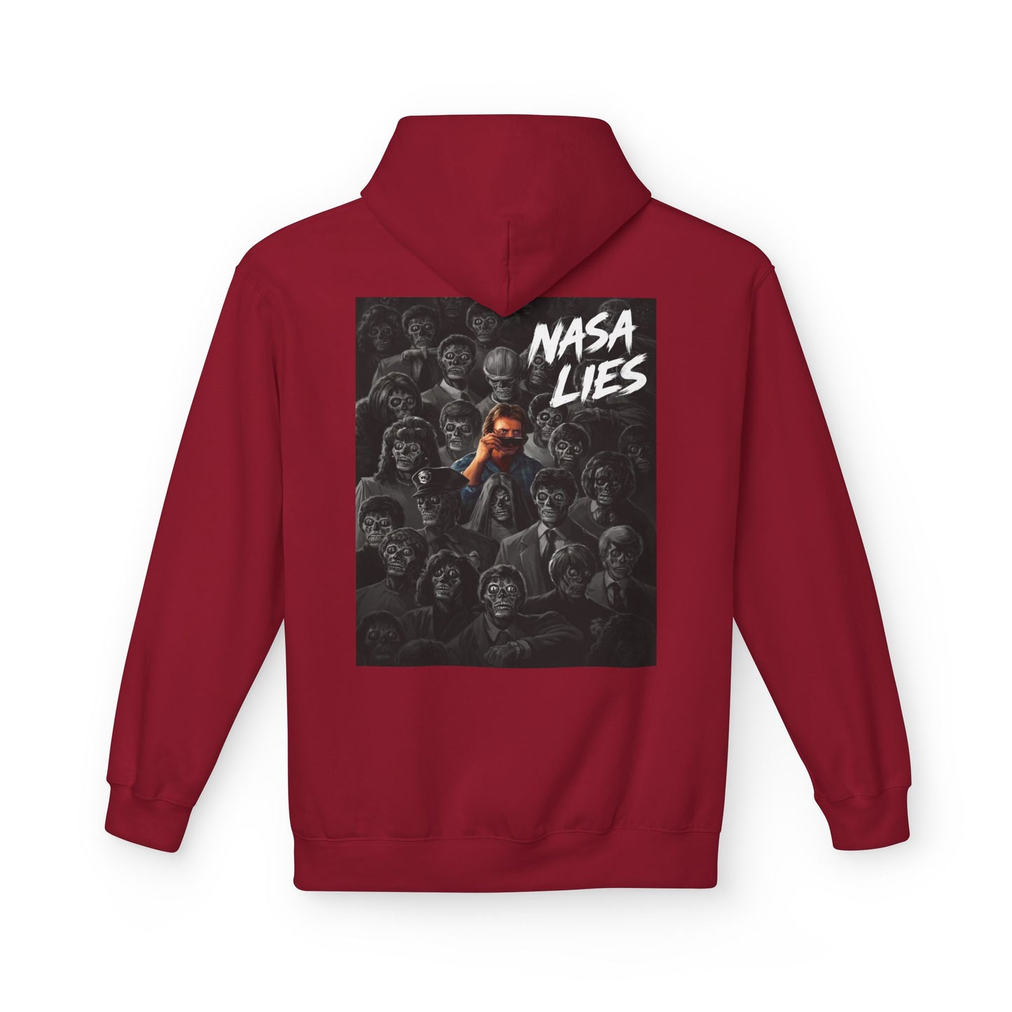 NASA Lies Hoodie — Conspiracy Graphic Pullover