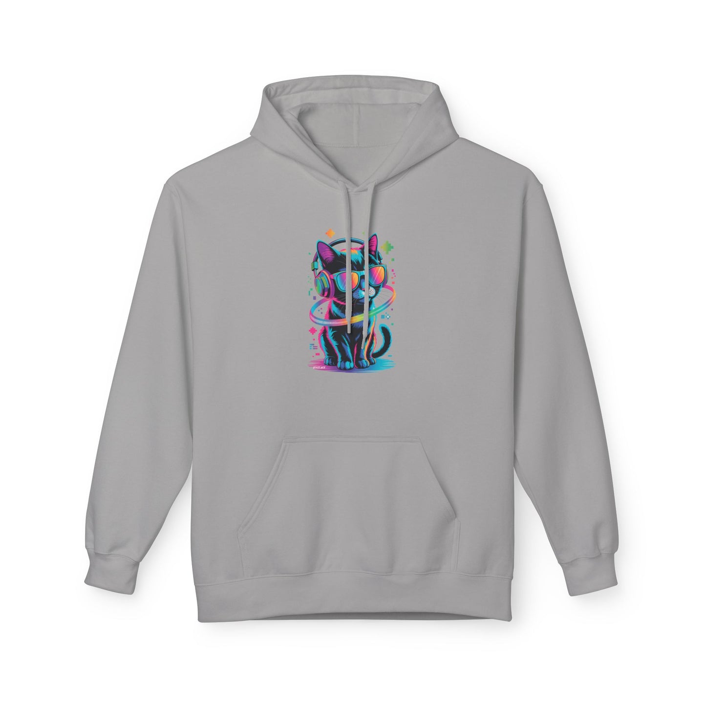 DJ Kitty Beats Hoodie, Cozy Casual Wear, Gifts for Cat Lovers, Graphic Hoodie, Comfortable Unisex Sweatshirt