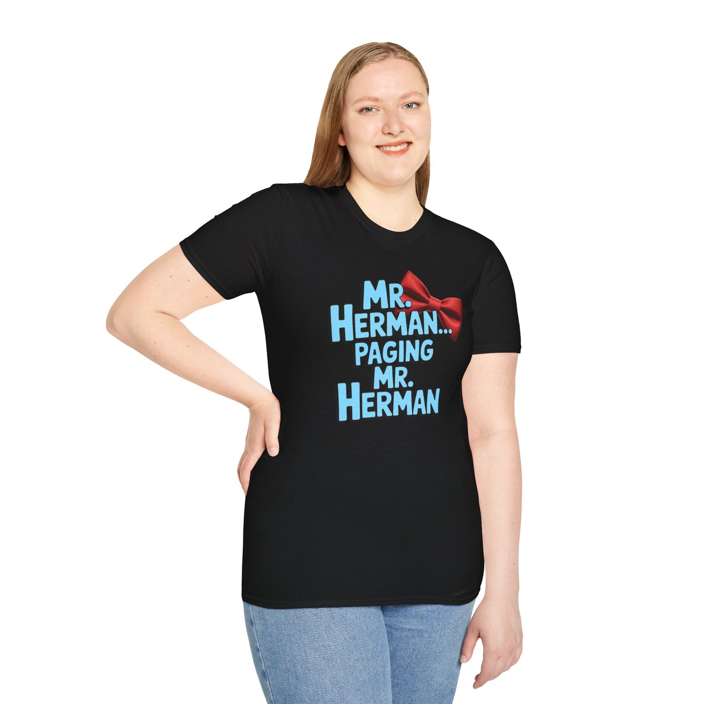 Mr. Herman Unisex T-Shirt, Cartoon Tee, Gift for Him, PeeWee Humor Shirt, Casual Wear, Birthday Present, Novelty Apparel
