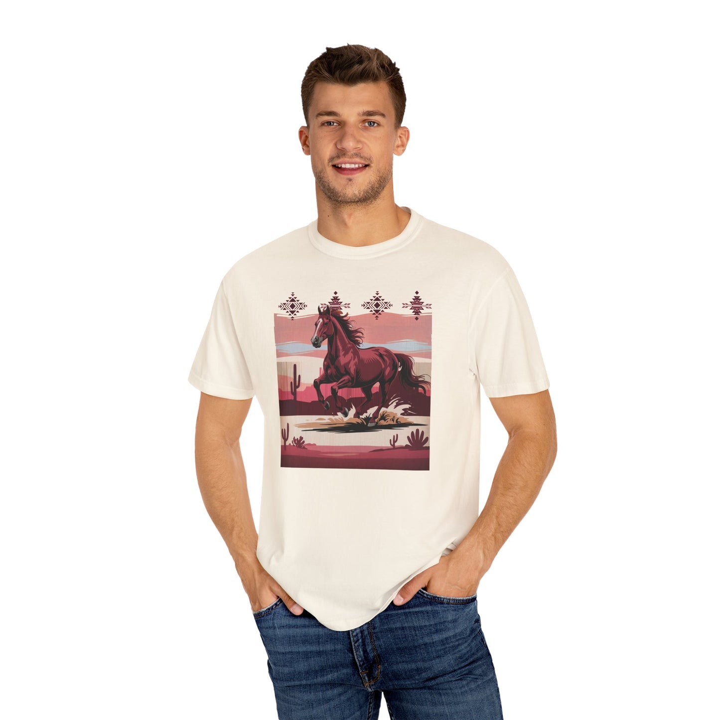 Desert Rose Equine Comfort Tee, Southwestern, Western, Utah, Arizona, Cactus