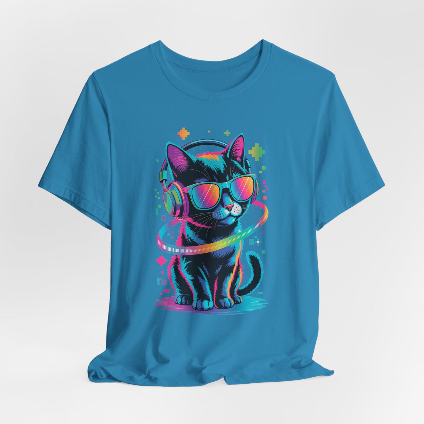 DJ Kitty Beats T-Shirt Music Headphones Cat Beat Vibes