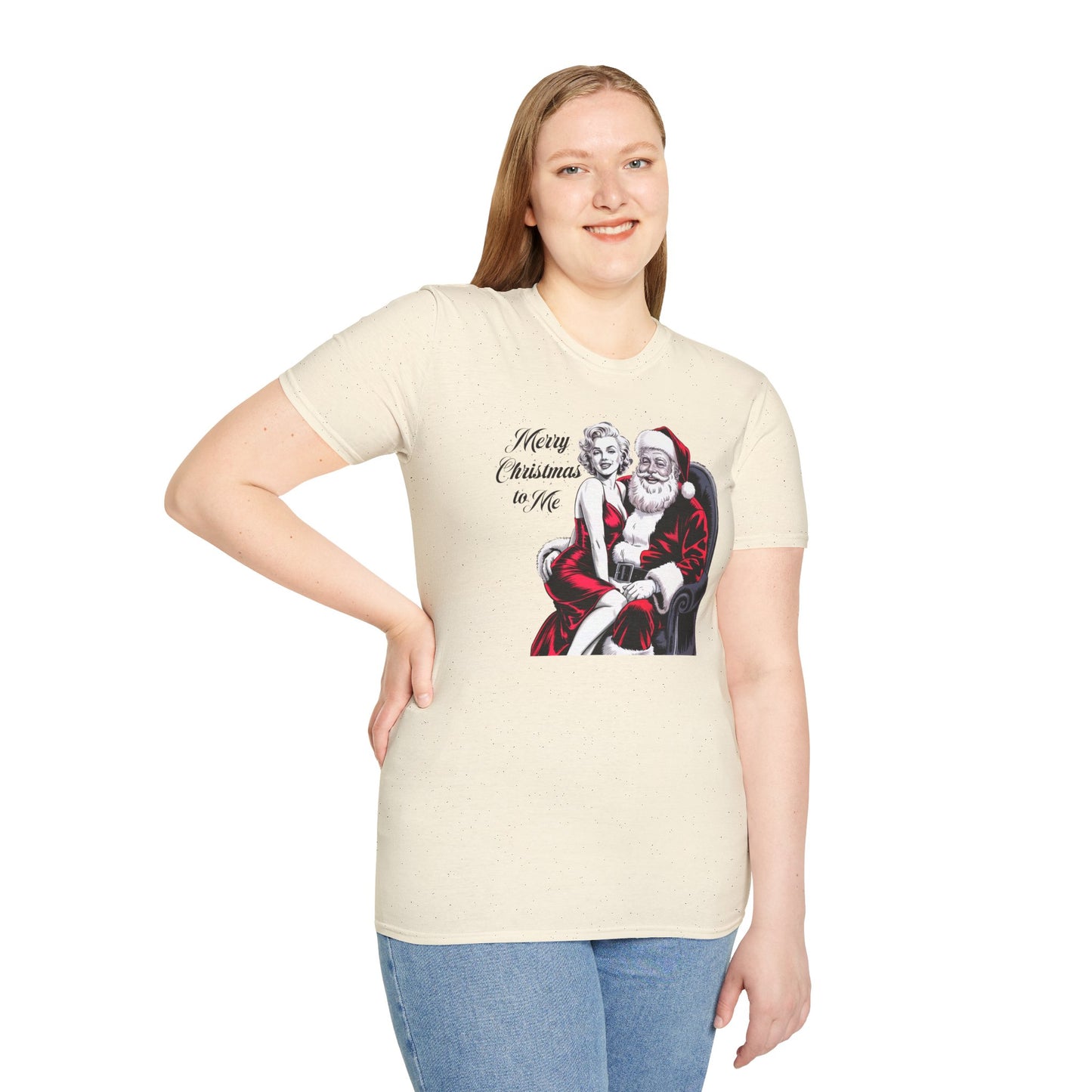 Monroe Christmas T-Shirt, Santa Graphic Tee, Holiday Apparel, Gift for Him/Her, Fun Xmas Top