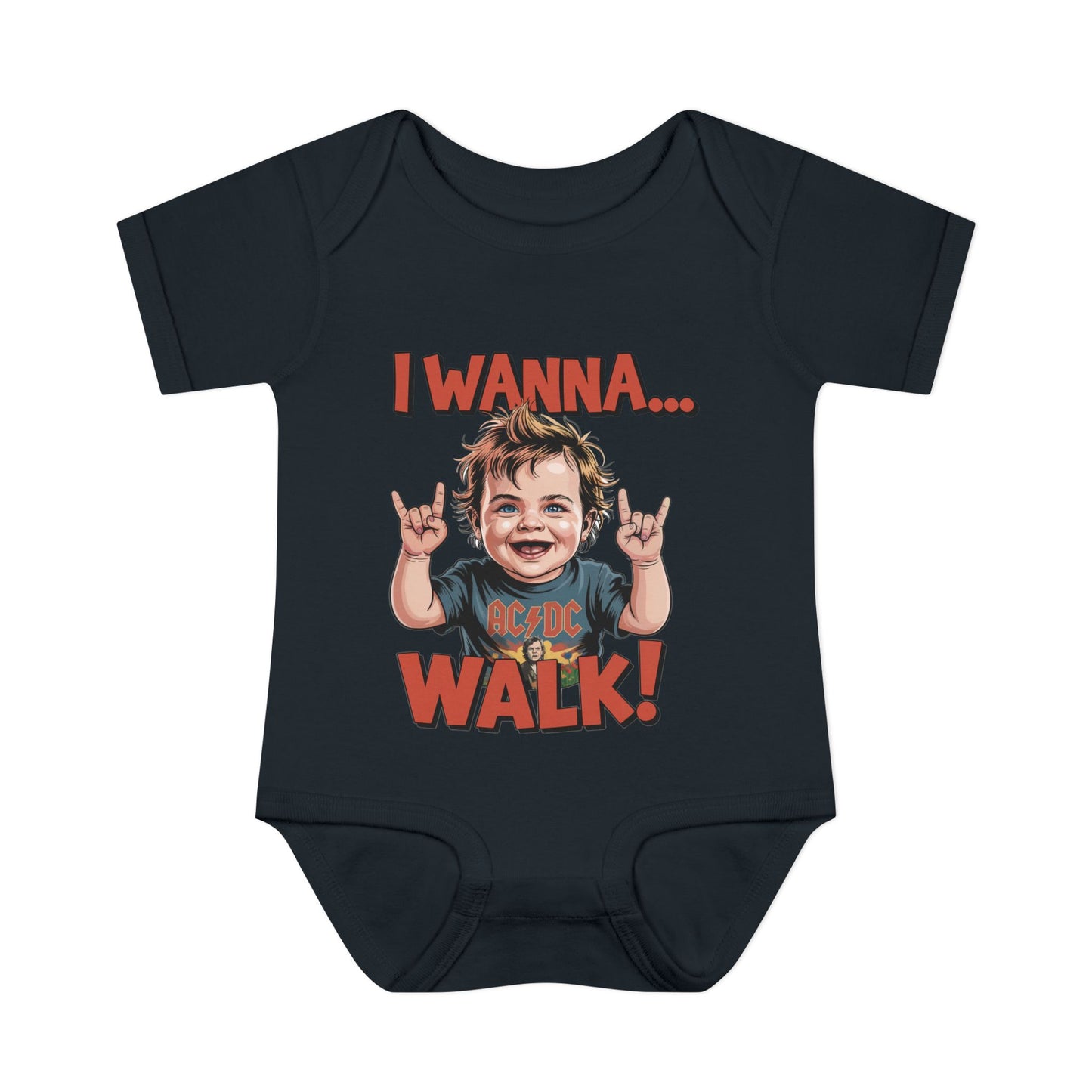 Infant Baby Rock n Roll Bodysuit Cute Baby Gift, New Parent Essentials, Baby Shower Gift, Musical Baby Onesie, Toddler Clothing