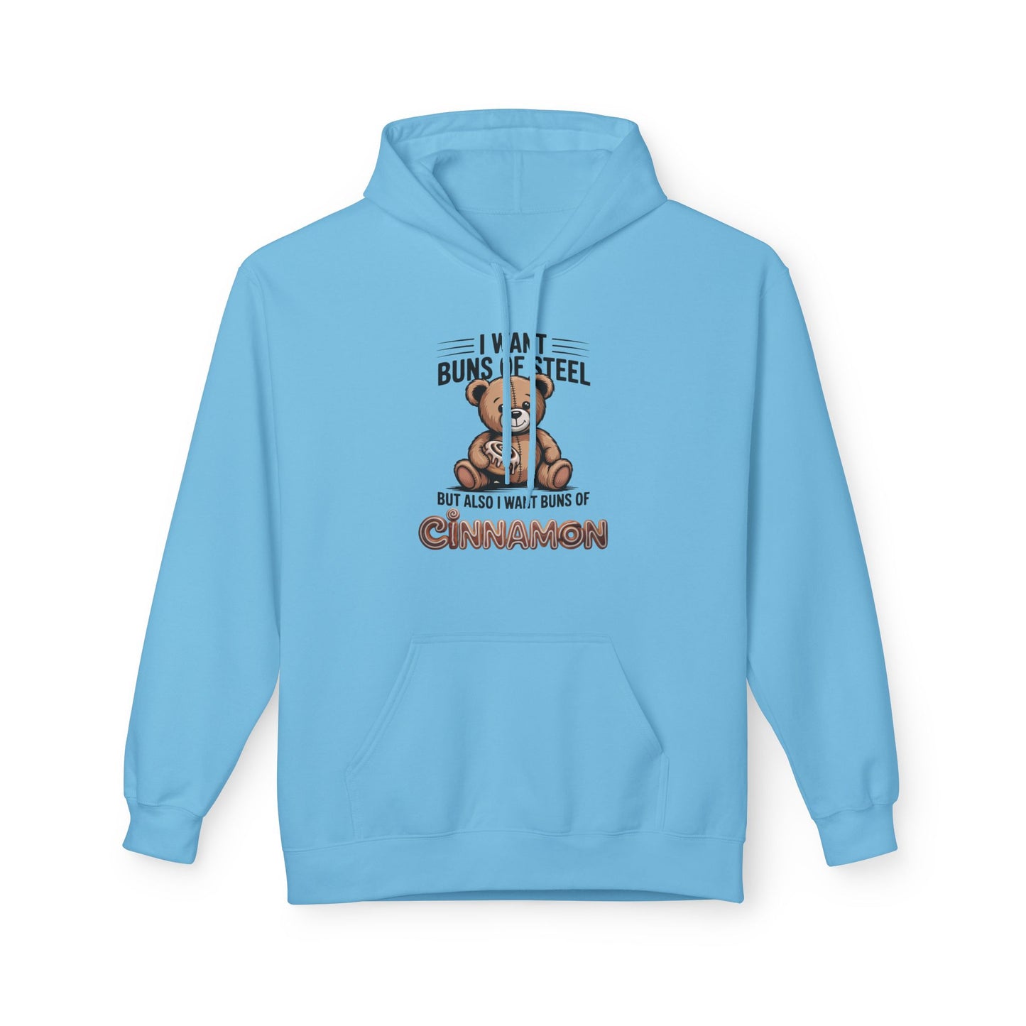 Cinnamon Bun Bear Hoodie, Cozy Unisex Pullover, Gift for Animal Lovers, Cute Fall Apparel, Funny Sweatshirt for Cinnamon Lovers