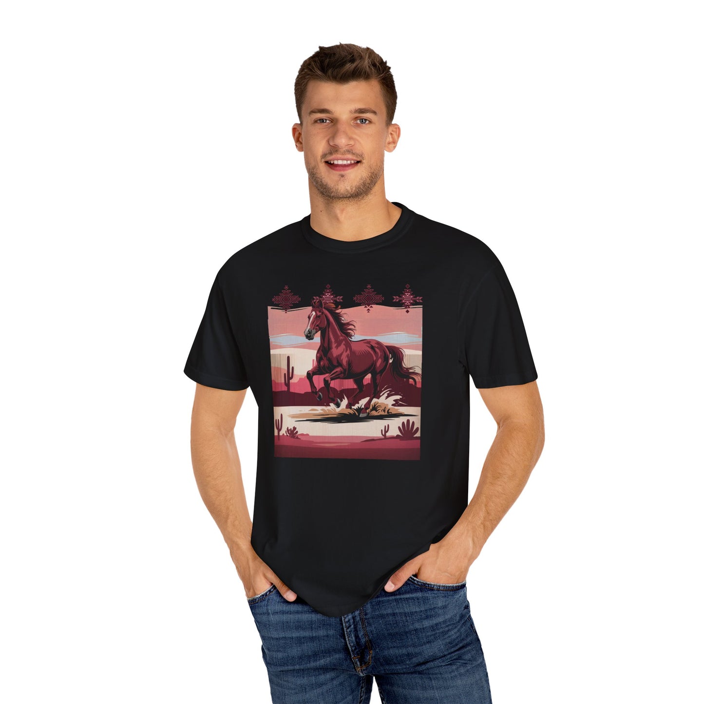 Desert Rose Equine Comfort Tee, Southwestern, Western, Utah, Arizona, Cactus
