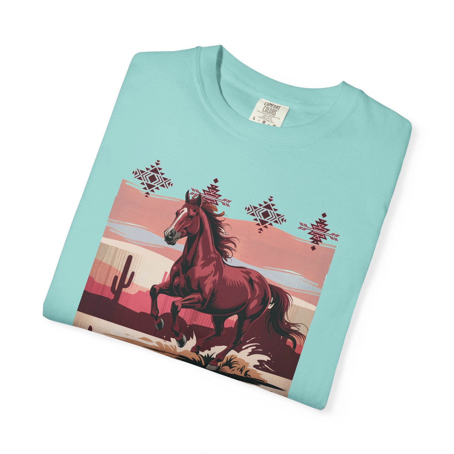 Desert Rose Equine Comfort Tee, Southwestern, Western, Utah, Arizona, Cactus