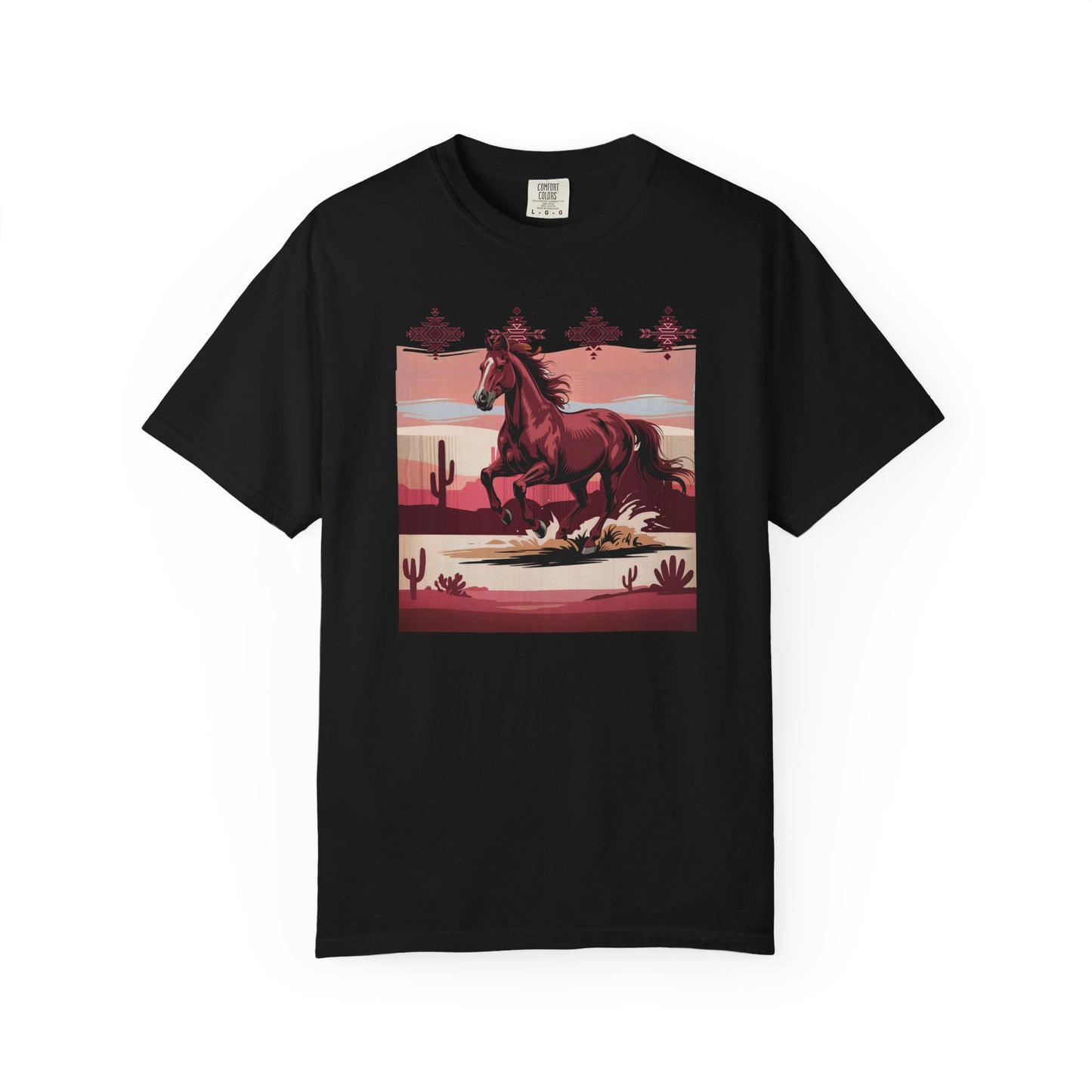 Desert Rose Equine Comfort Tee, Southwestern, Western, Utah, Arizona, Cactus