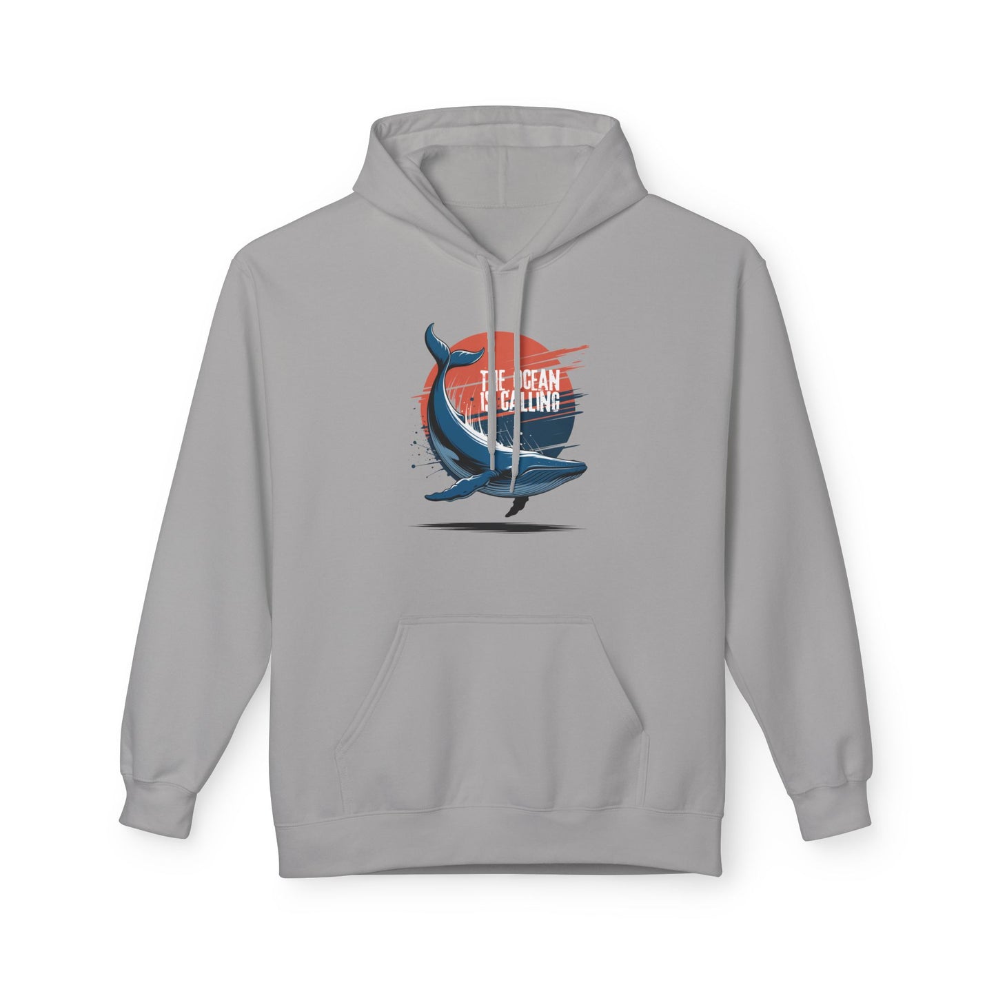Whale Lover's Hoodie - Cozy Ocean Design, Gift for Beach Lovers, Casual Wear, Birthday Present, Eco-Friendly Apparel