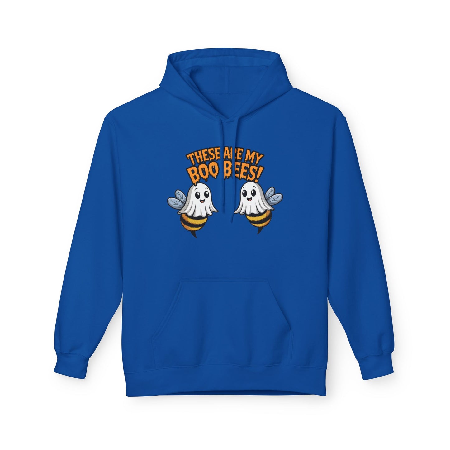 Halloween Ghosts Boo Bees Hoodie, Funny Halloween Sweatshirt, Unisex Fleece Hoodie, Cute Ghost Hoodie, Halloween Gift Idea