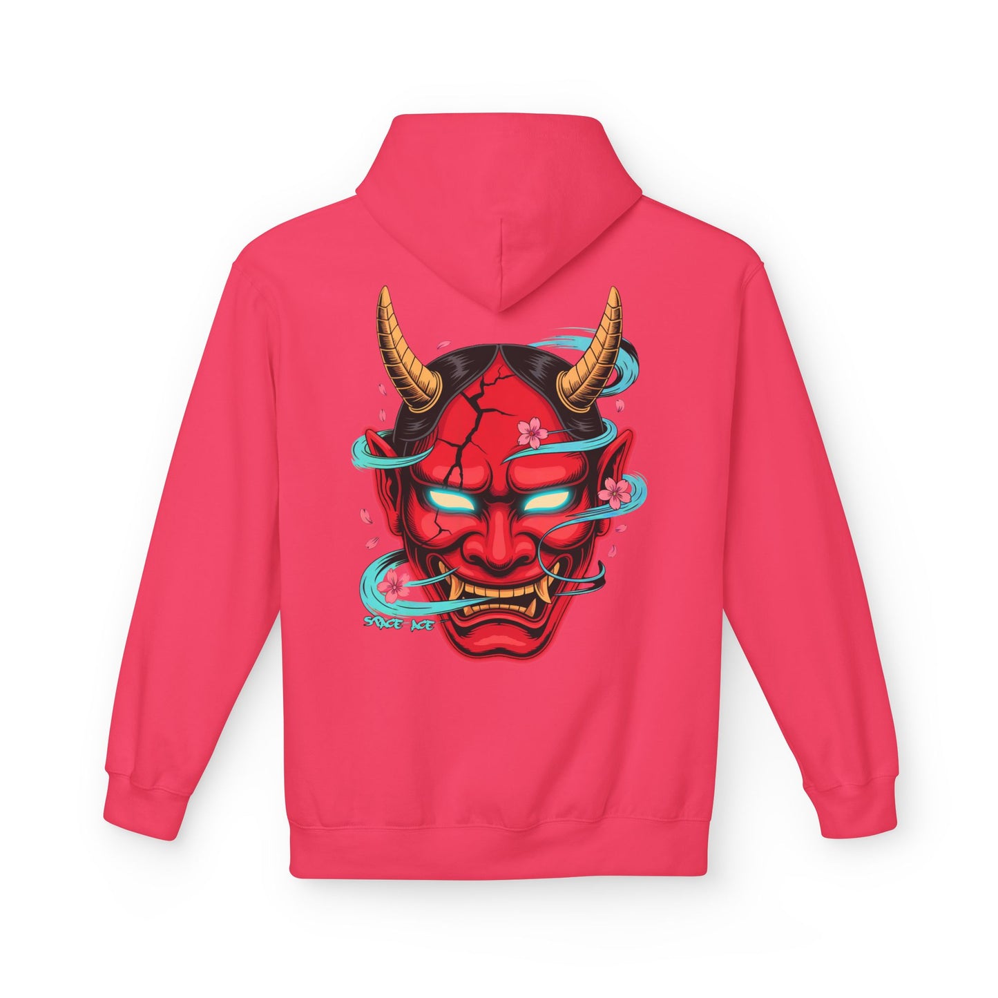 Hannya Mask Hoodie — Japanese Oni Mask Streetwear Pullover