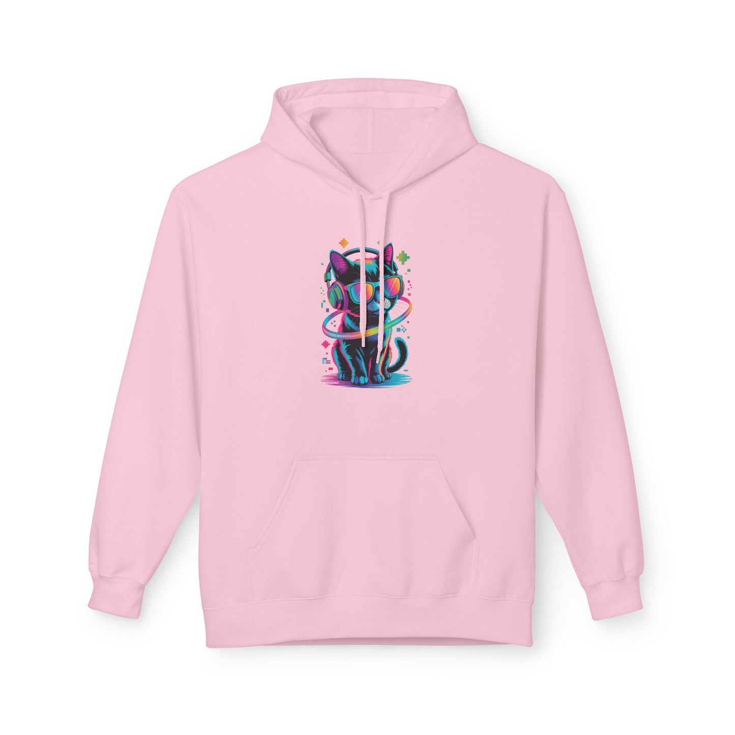 DJ Kitty Beats Hoodie, Cozy Casual Wear, Gifts for Cat Lovers, Graphic Hoodie, Comfortable Unisex Sweatshirt