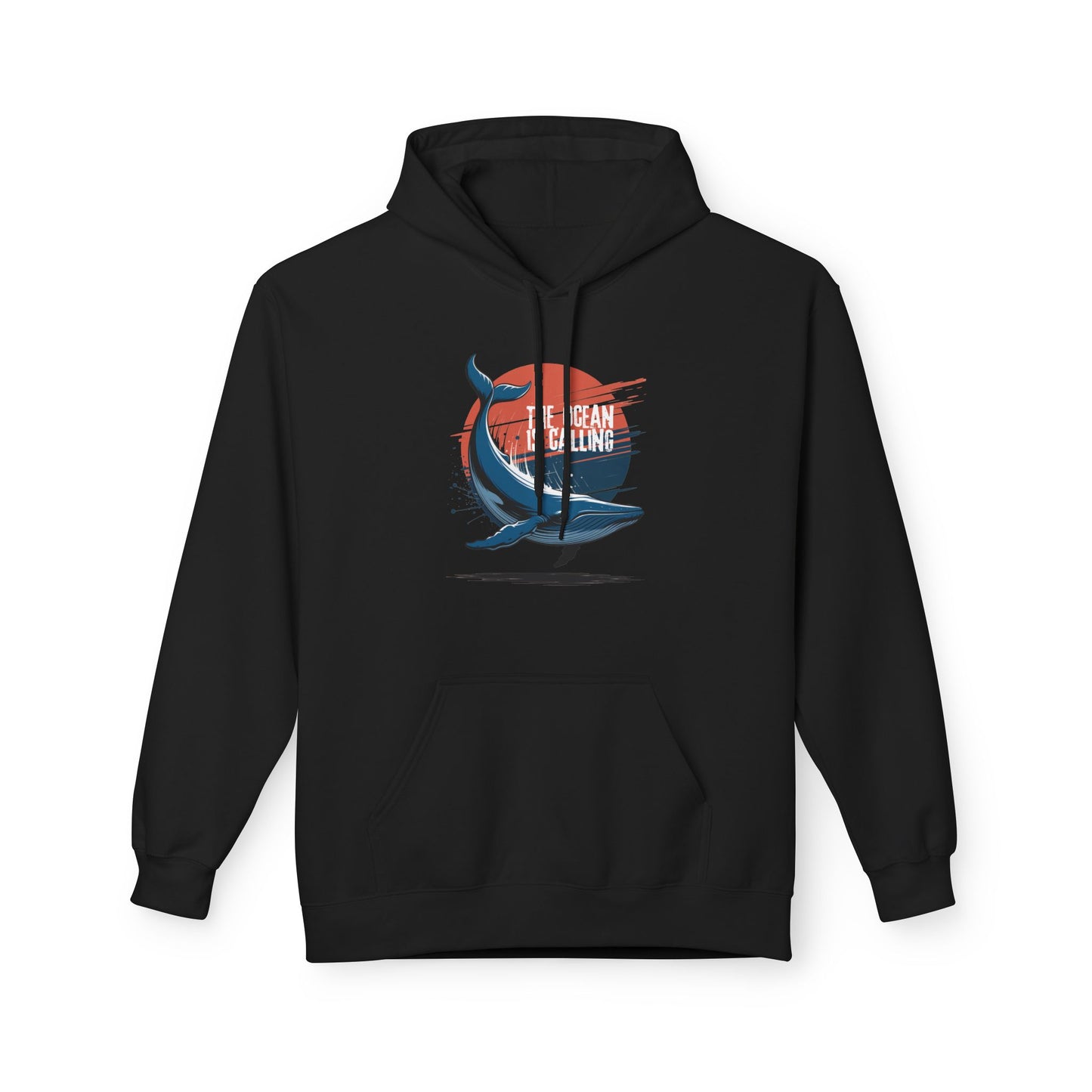 Whale Lover's Hoodie - Cozy Ocean Design, Gift for Beach Lovers, Casual Wear, Birthday Present, Eco-Friendly Apparel