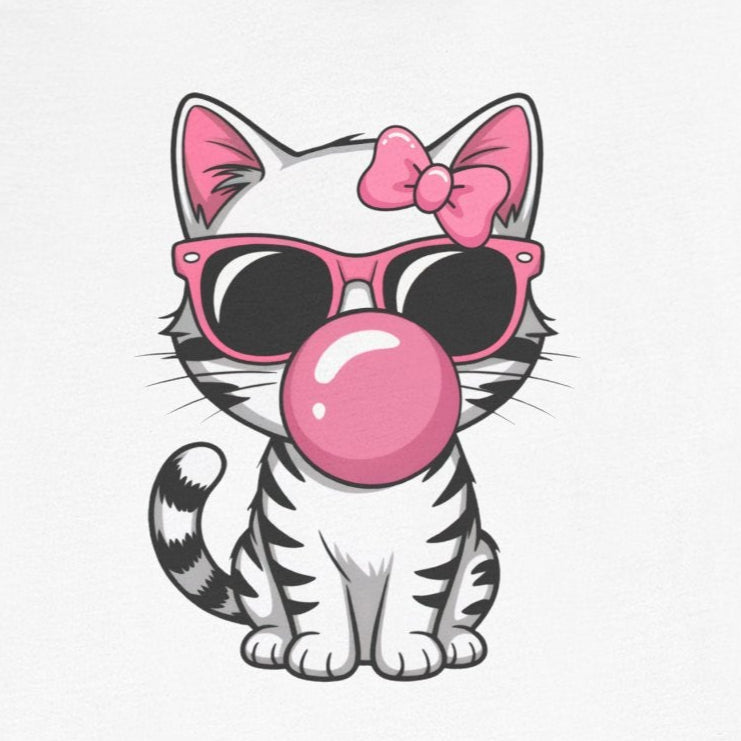 Bubble Gum Girl Kitty T-Shirt