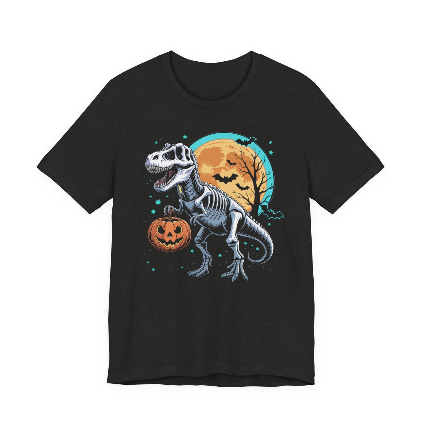 T-Rex Trick or Treat Tee, Spooky Shirt, Halloween Costume Top, Trick-or-Treat T-Shirt