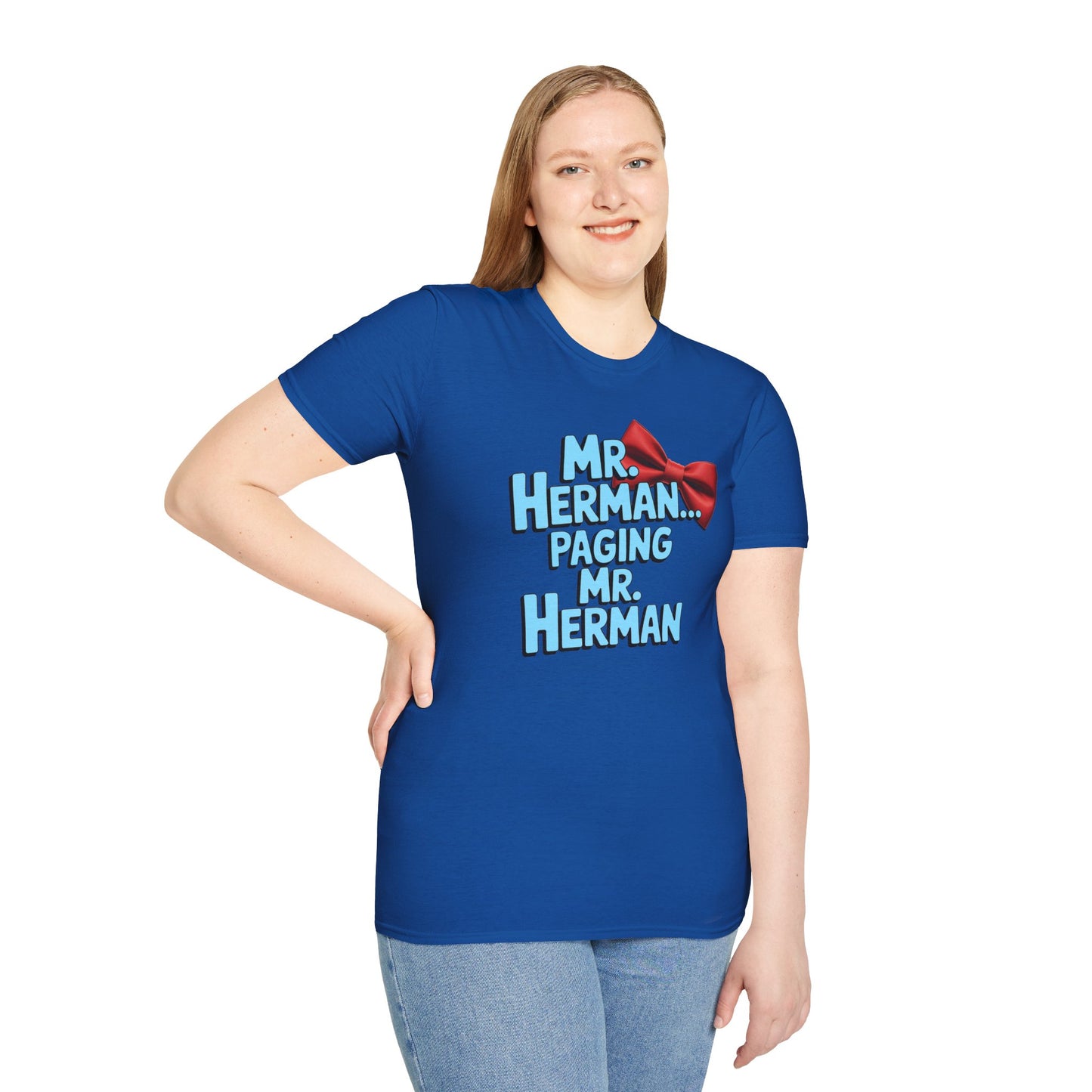 Mr. Herman Unisex T-Shirt, Cartoon Tee, Gift for Him, PeeWee Humor Shirt, Casual Wear, Birthday Present, Novelty Apparel