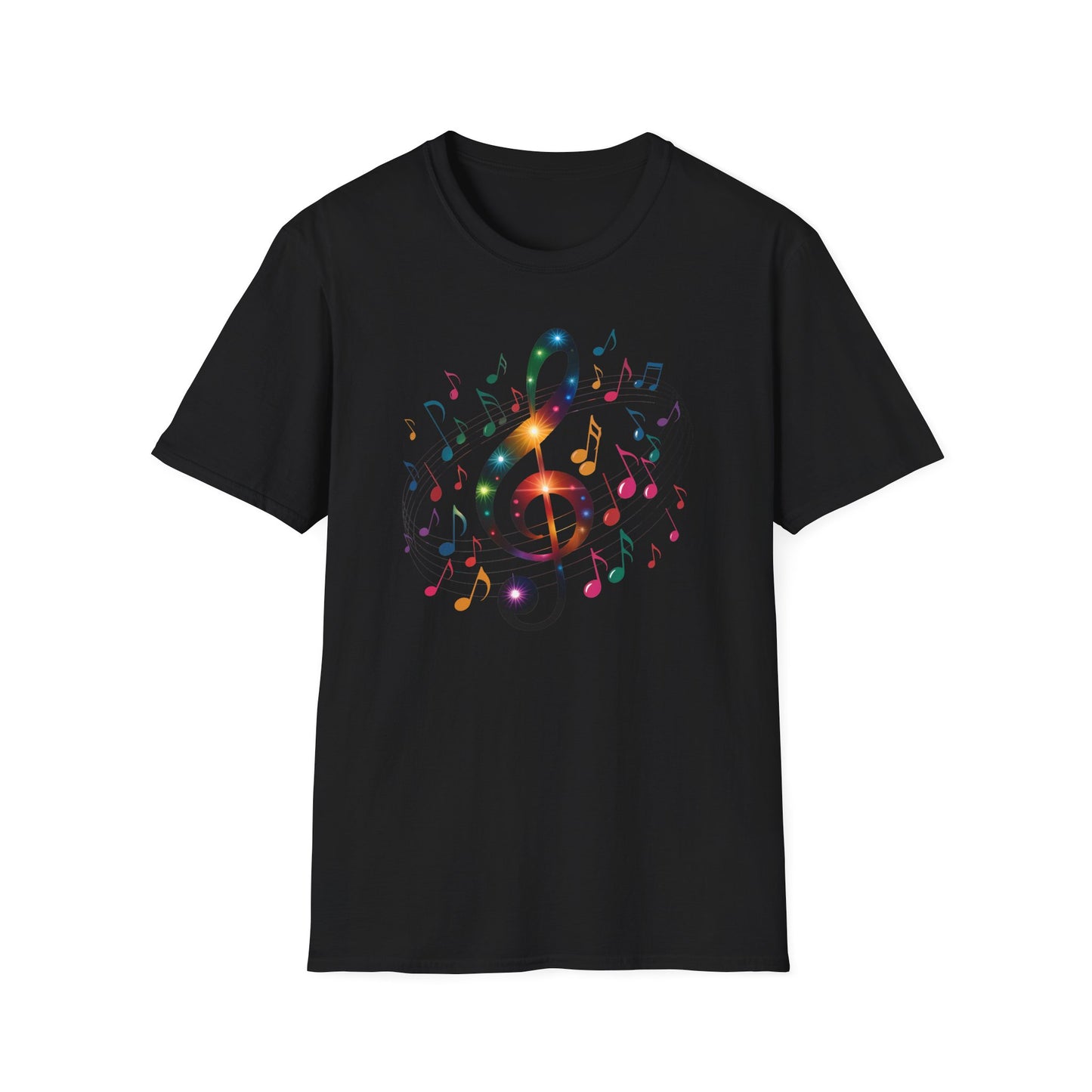Musical Vibes T-Shirt, Softstyle Tee for Music Lovers, Gifts for Musicians, Concert Wear, Casual Outfits, Music Festival Apparel