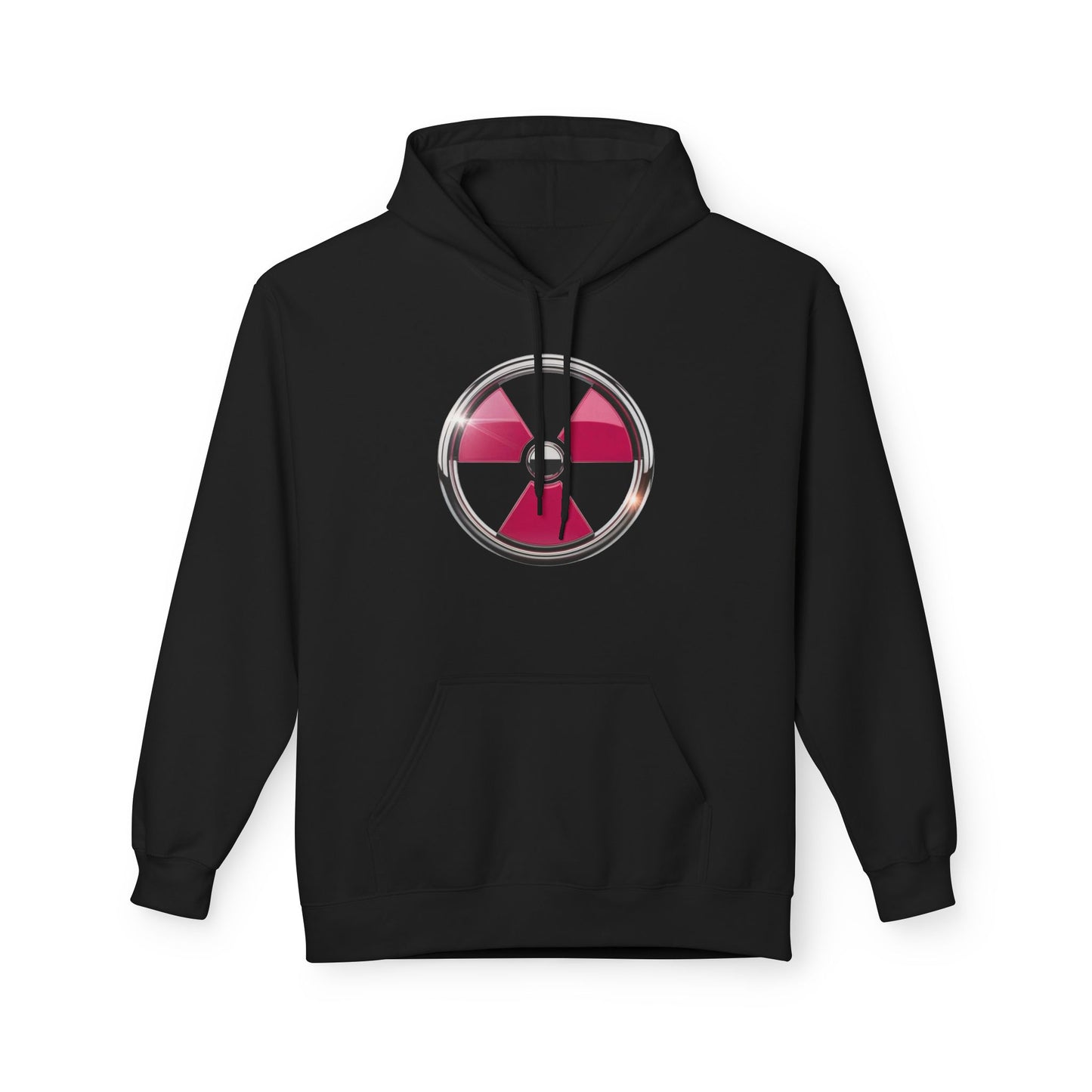 Radiation Warning Hoodie, Unisex Fleece Pullover, Gamers Apparel, Gift for Science Lovers, Eco-Friendly Fashion, Comfortable Streetwear