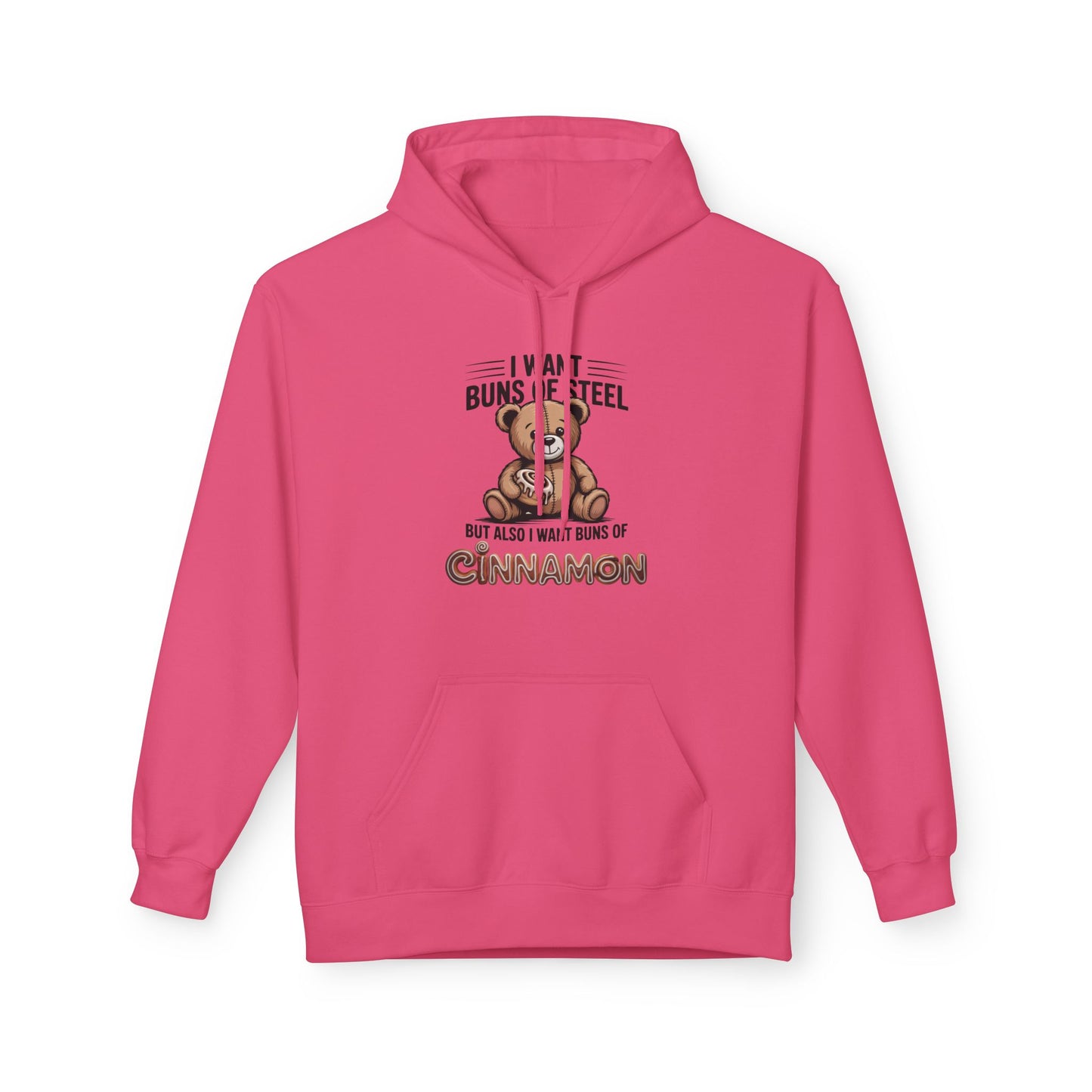 Cinnamon Bun Bear Hoodie, Cozy Unisex Pullover, Gift for Animal Lovers, Cute Fall Apparel, Funny Sweatshirt for Cinnamon Lovers