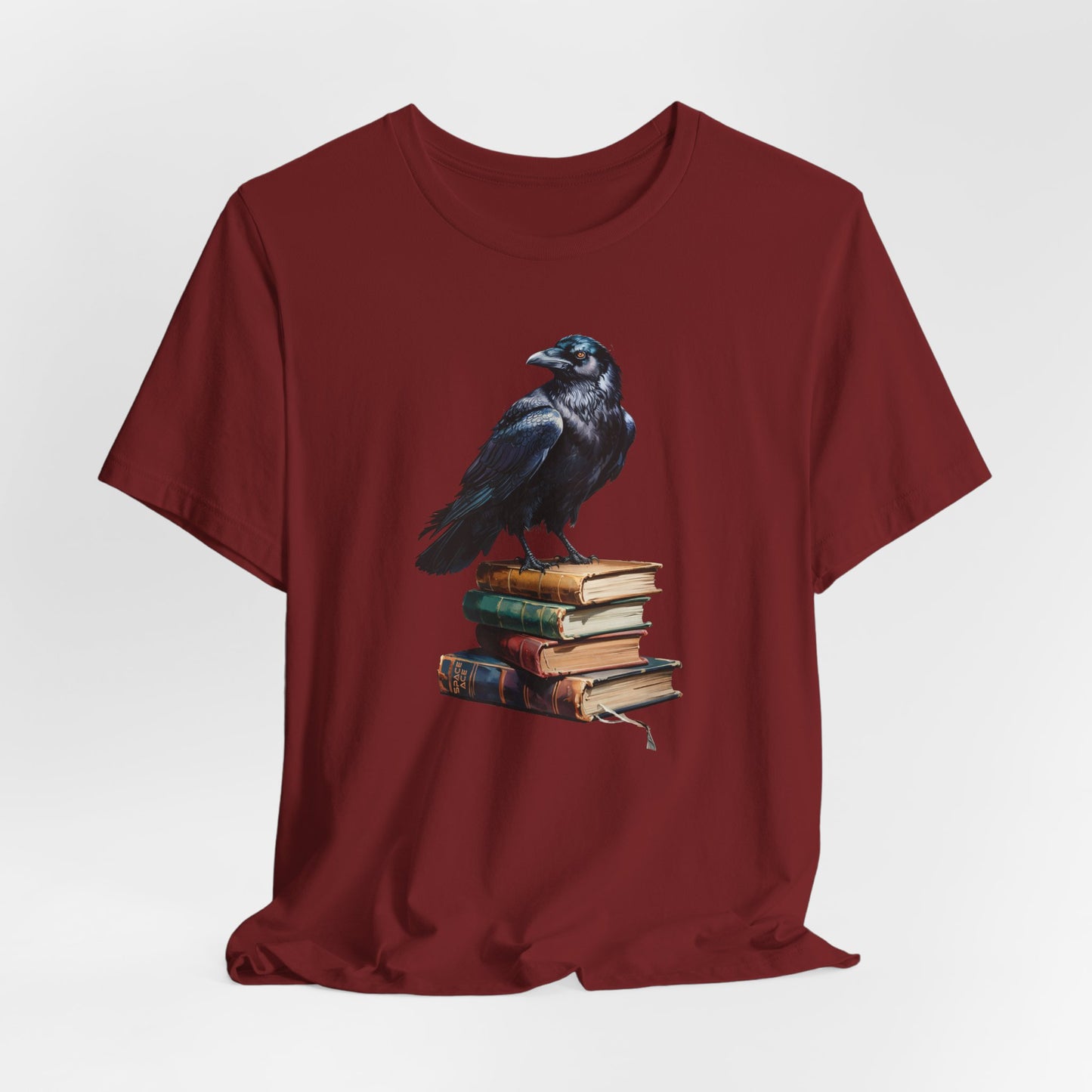 Raven T-Shirt Books Edgar Allan Poe Dark Fantasy