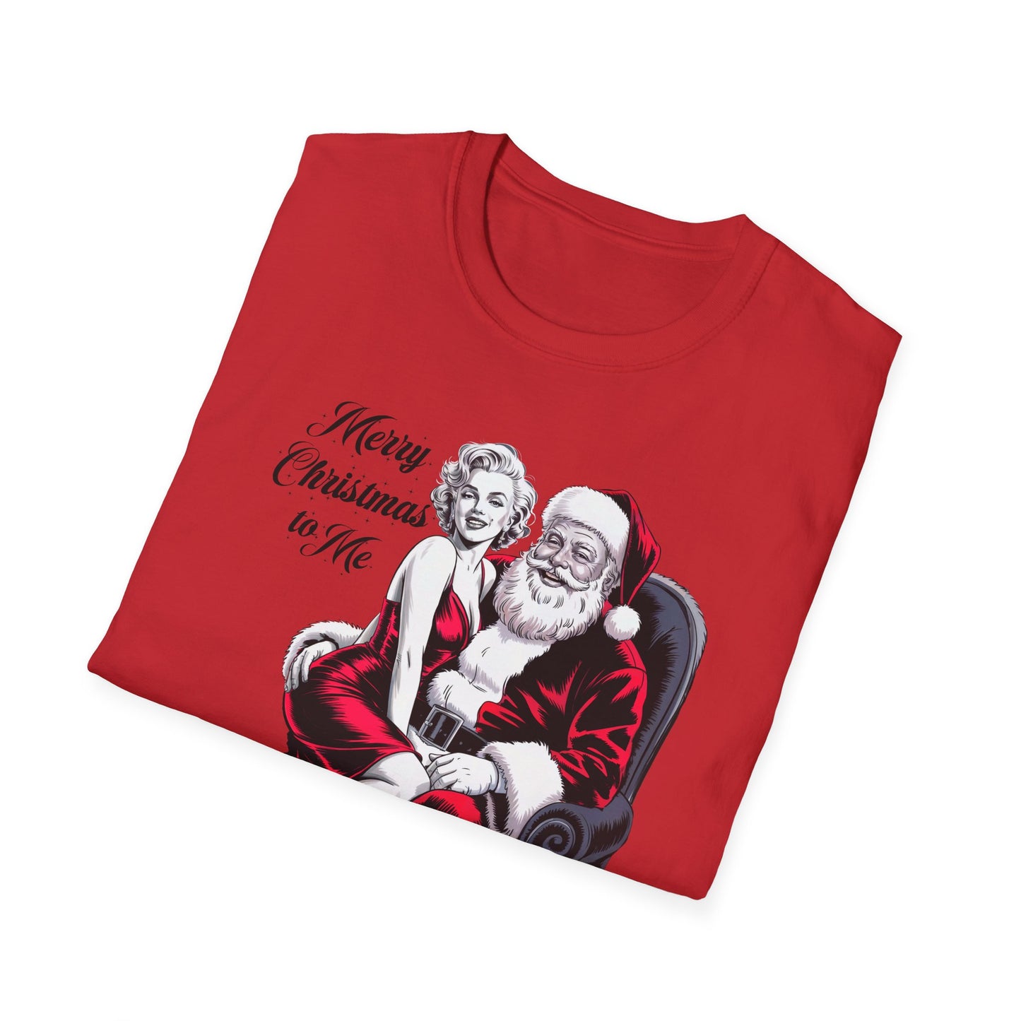 Monroe Christmas T-Shirt, Santa Graphic Tee, Holiday Apparel, Gift for Him/Her, Fun Xmas Top