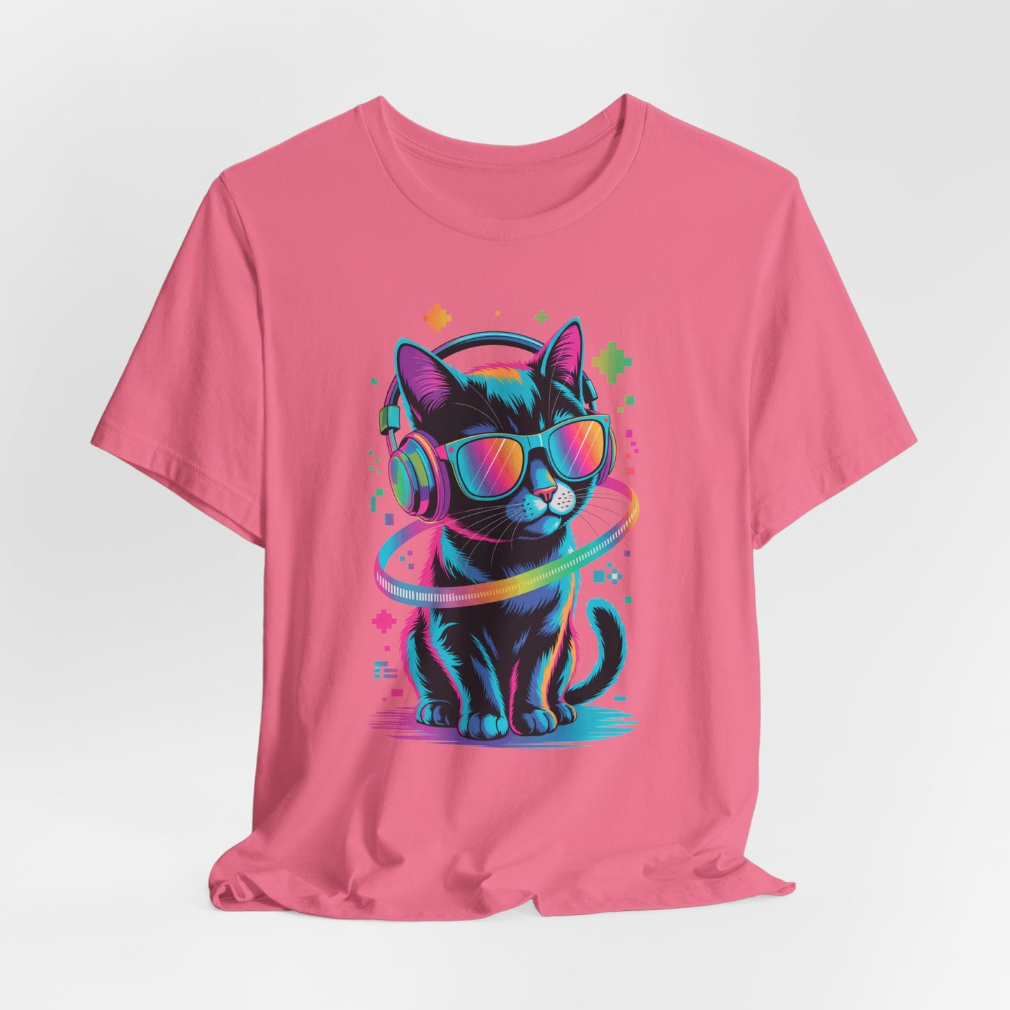 DJ Kitty Beats T-Shirt Music Headphones Cat Beat Vibes