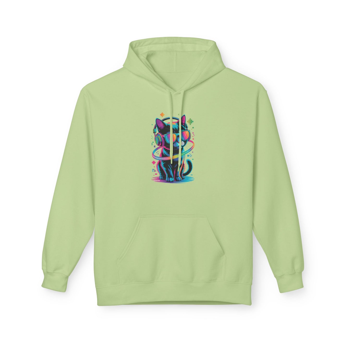 DJ Kitty Beats Hoodie, Cozy Casual Wear, Gifts for Cat Lovers, Graphic Hoodie, Comfortable Unisex Sweatshirt