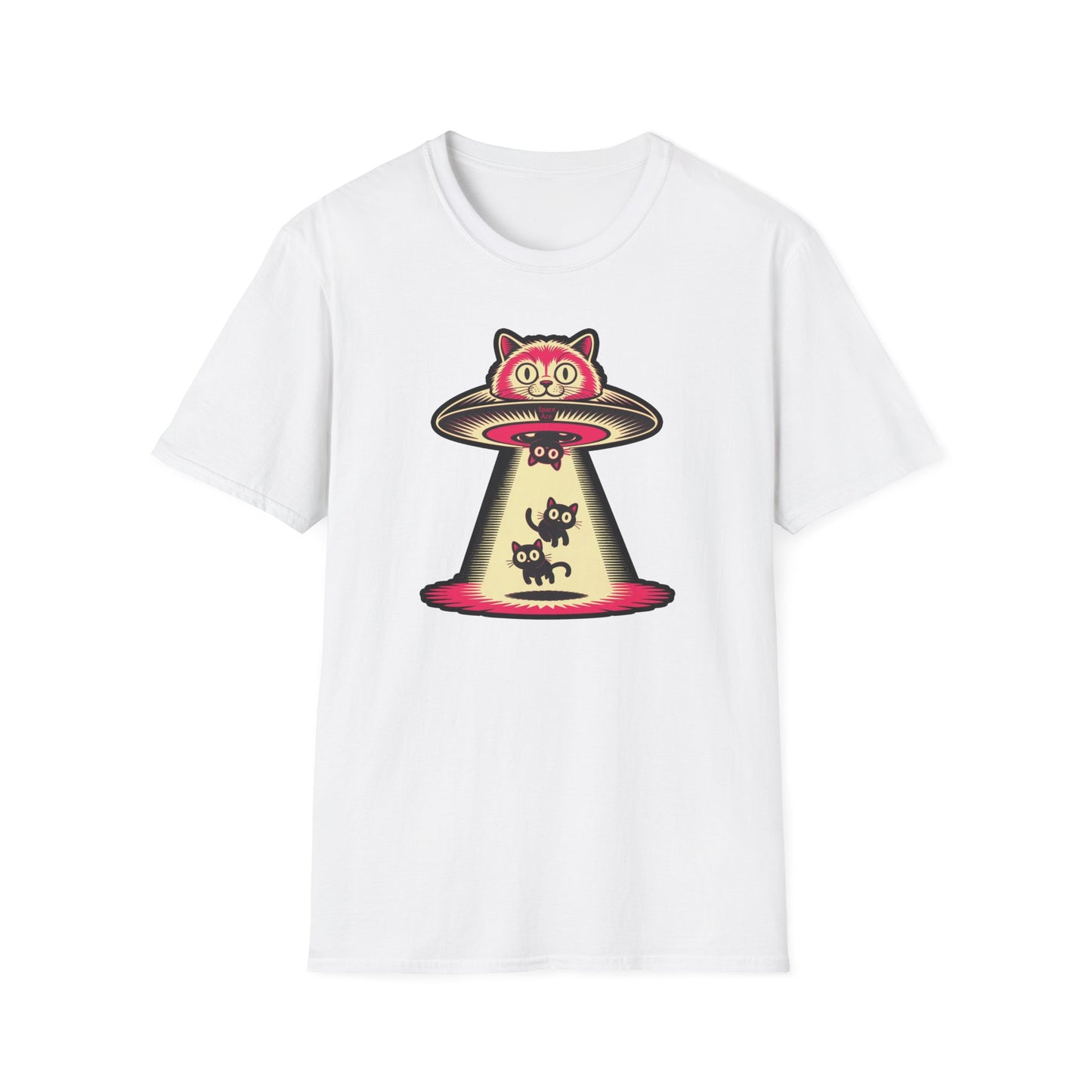 Cat UFO T-Shirt - Fun, Casual Style for Cat Lovers, Gifts, Parties
