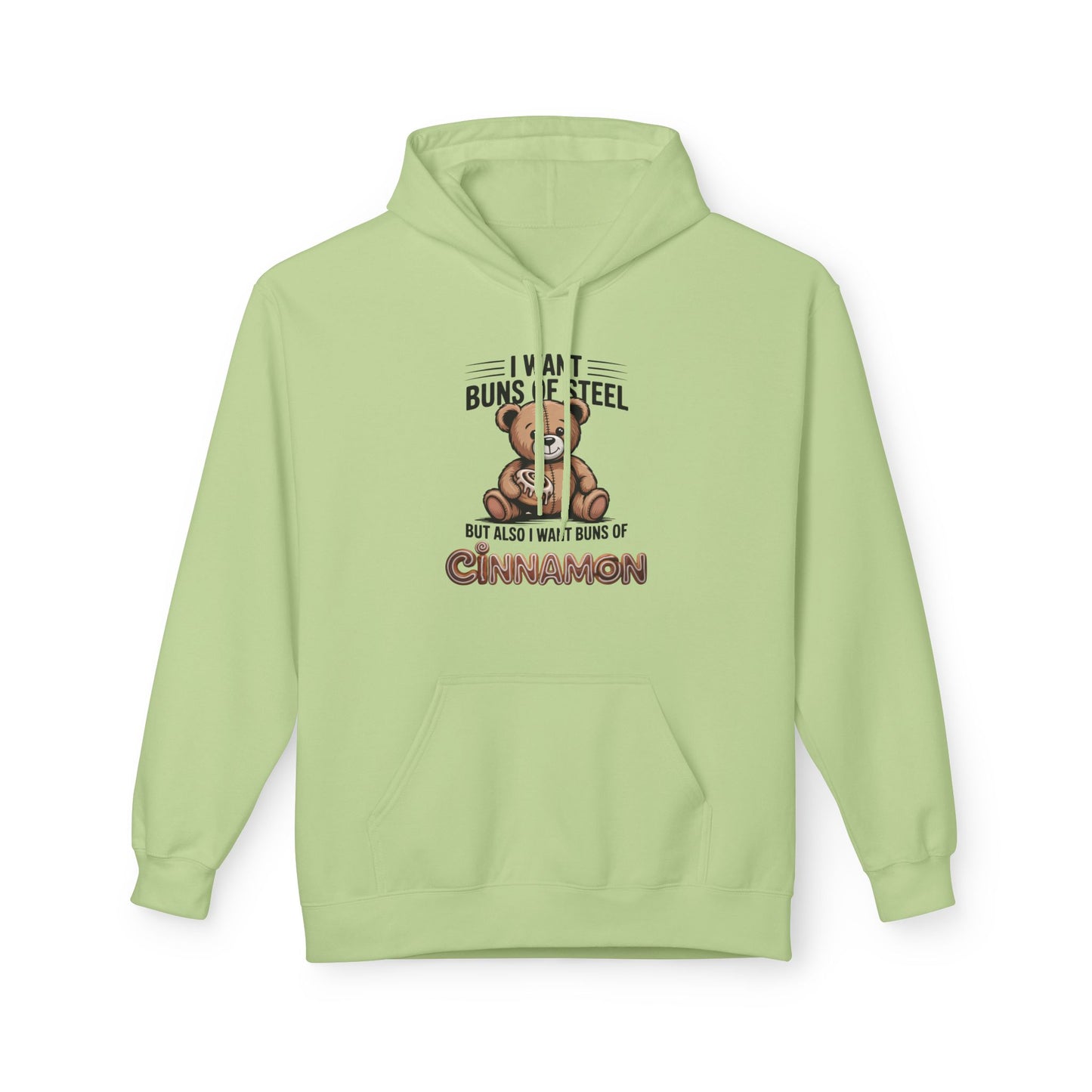 Cinnamon Bun Bear Hoodie, Cozy Unisex Pullover, Gift for Animal Lovers, Cute Fall Apparel, Funny Sweatshirt for Cinnamon Lovers