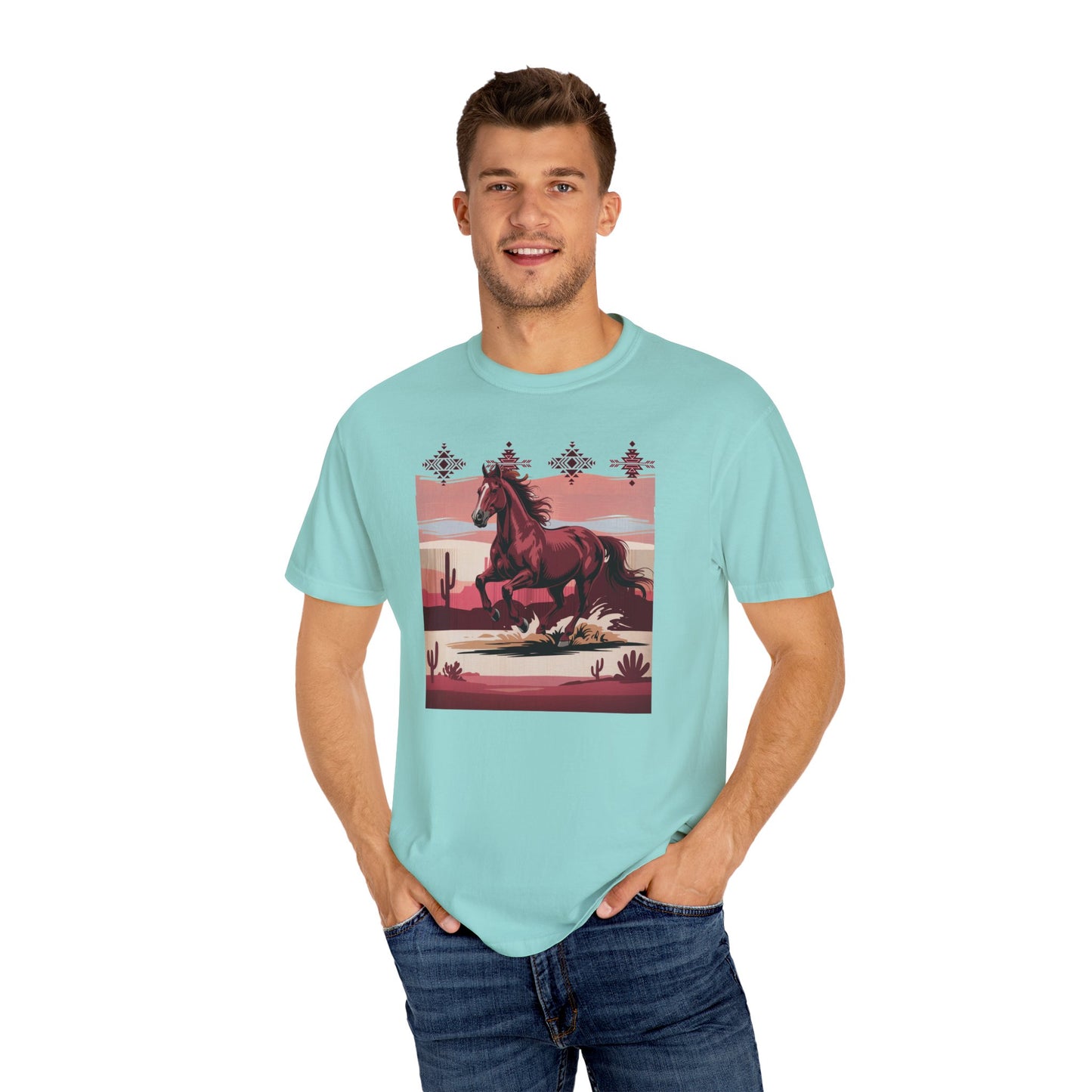 Desert Rose Equine Comfort Tee, Southwestern, Western, Utah, Arizona, Cactus