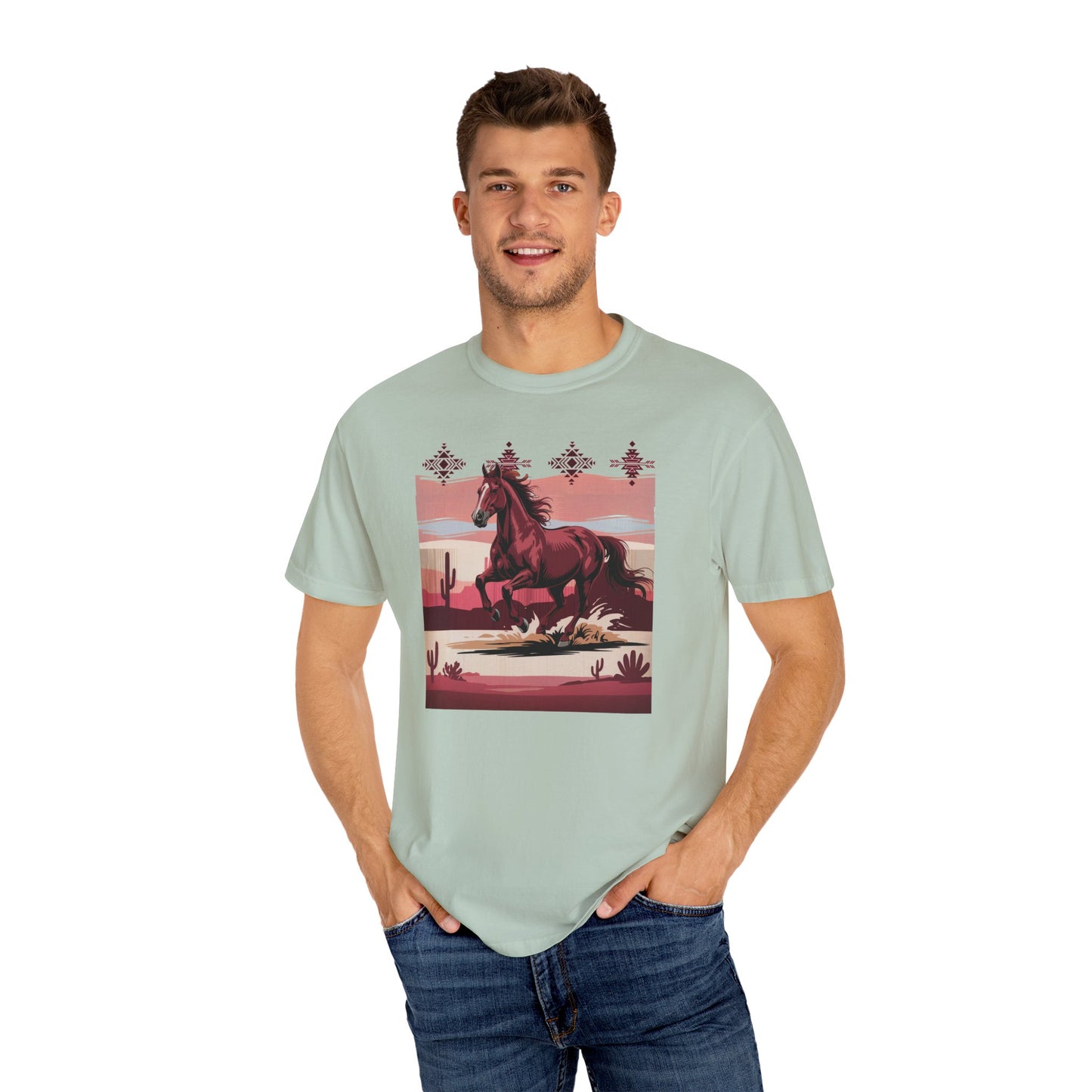 Desert Rose Equine Comfort Tee, Southwestern, Western, Utah, Arizona, Cactus