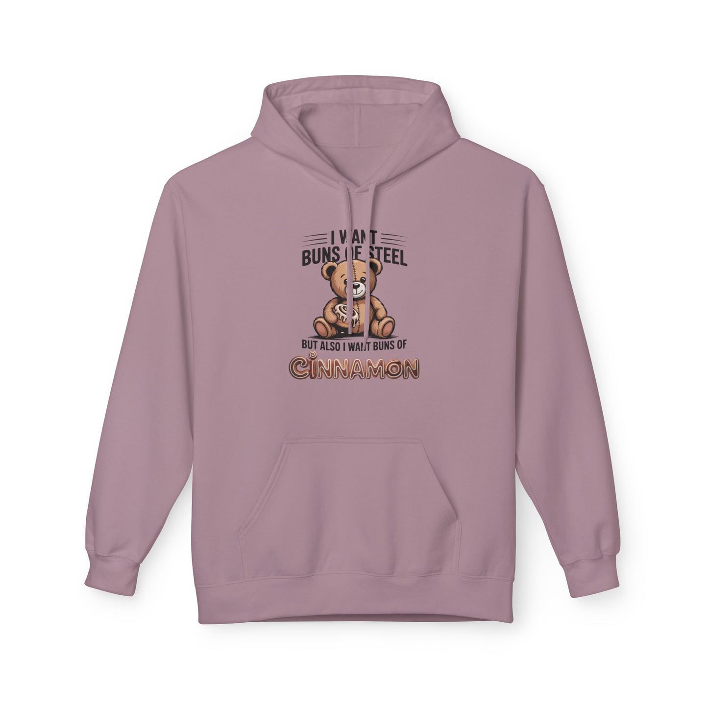 Cinnamon Bun Bear Hoodie, Cozy Unisex Pullover, Gift for Animal Lovers, Cute Fall Apparel, Funny Sweatshirt for Cinnamon Lovers