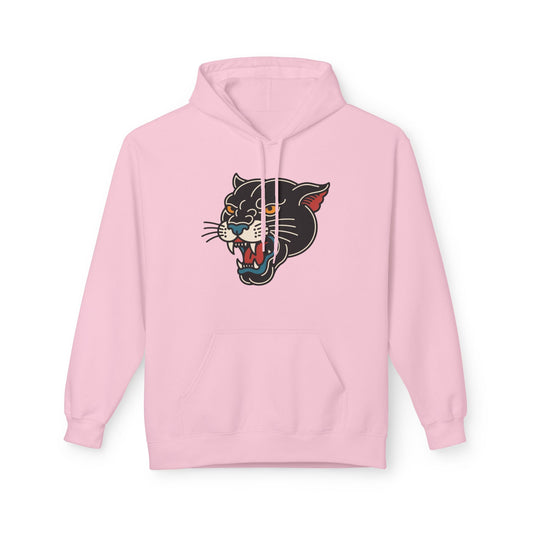 Panther Tattoo Hoodie – Retro Black Cat Graphic Sweatshirt