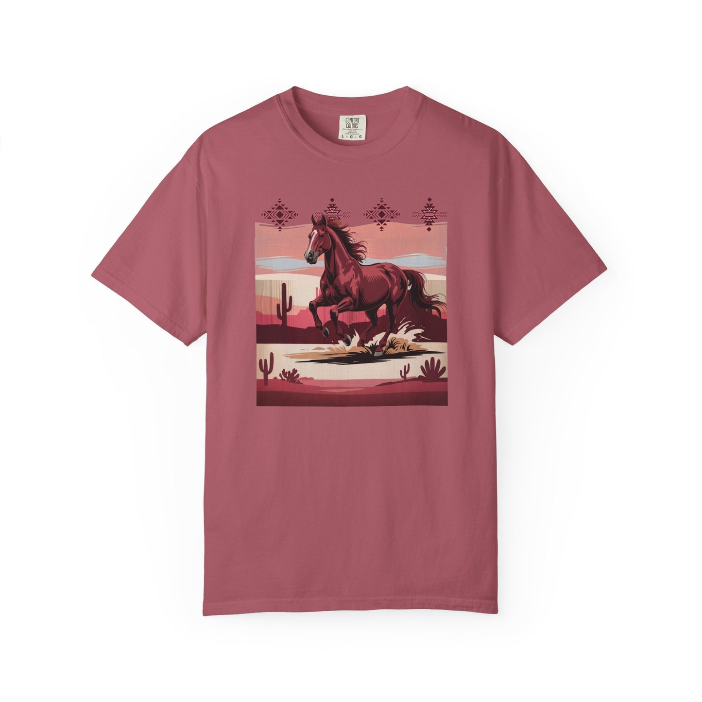 Desert Rose Equine Comfort Tee, Southwestern, Western, Utah, Arizona, Cactus