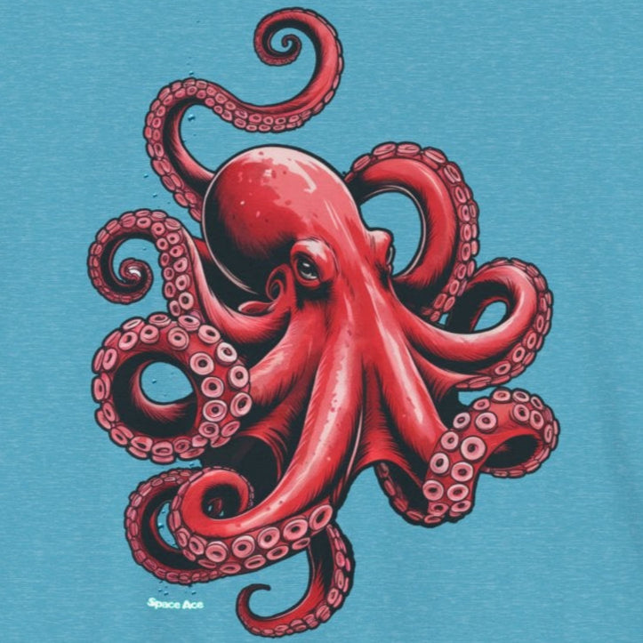Octopus Tee, Traditional Design, Perfect for Sea Lovers, Beach Days, Gift for Marine Enthusiasts, Nature Lovers, Summer Fun