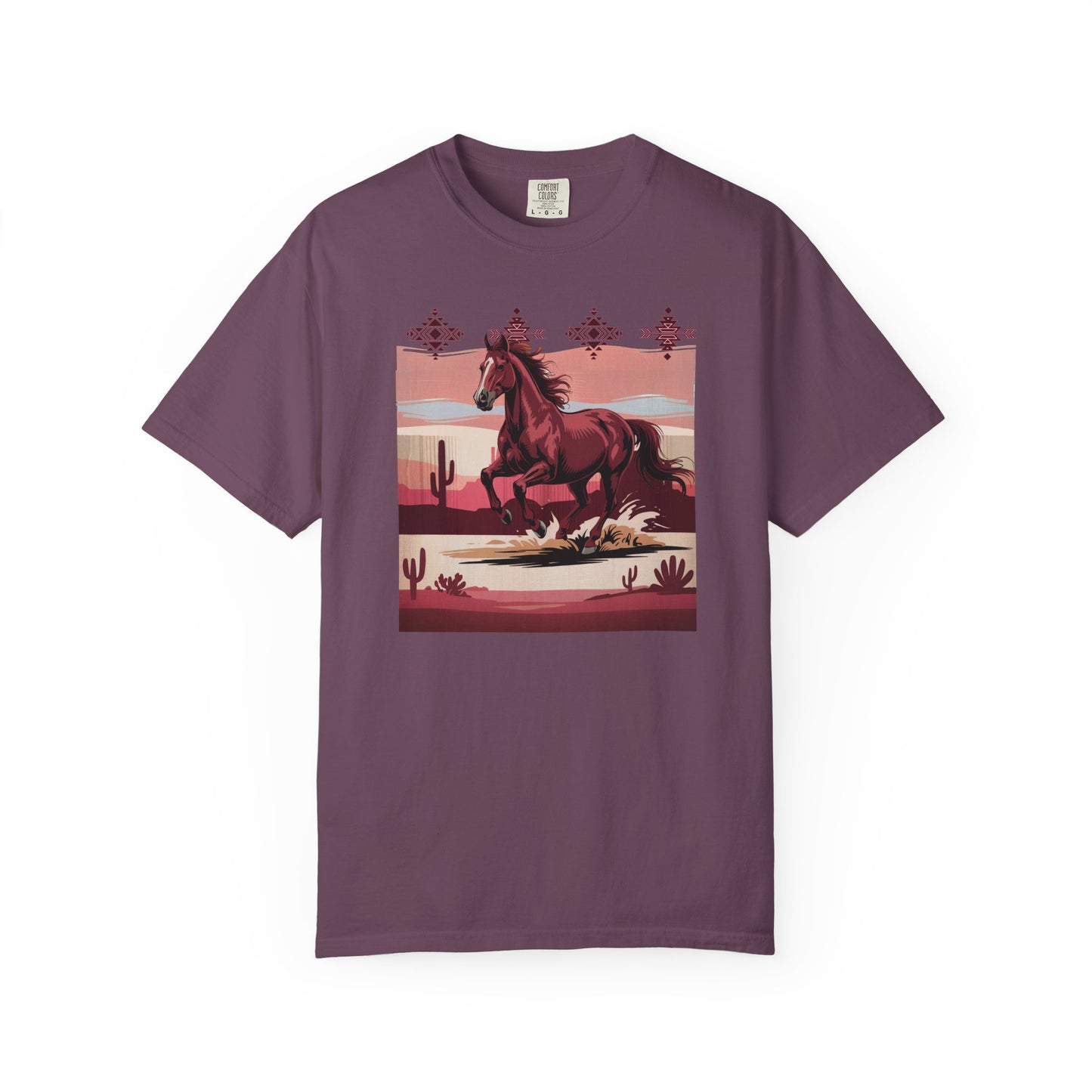 Desert Rose Equine Comfort Tee, Southwestern, Western, Utah, Arizona, Cactus