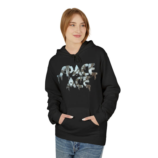 Take Wolfie for a Walk Hoodie — Skeleton & Monster Moon Graphic Pullover