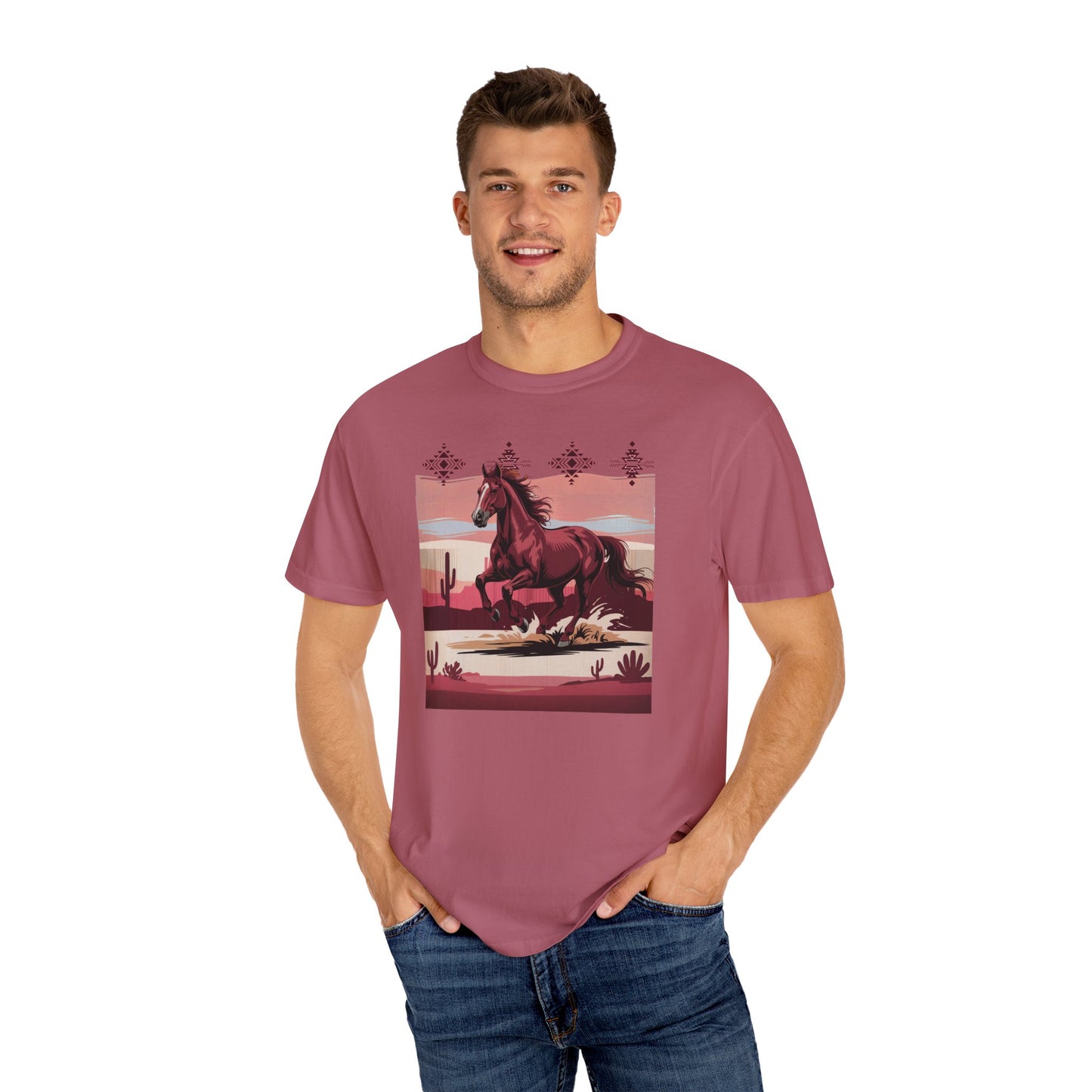 Desert Rose Equine Comfort Tee, Southwestern, Western, Utah, Arizona, Cactus