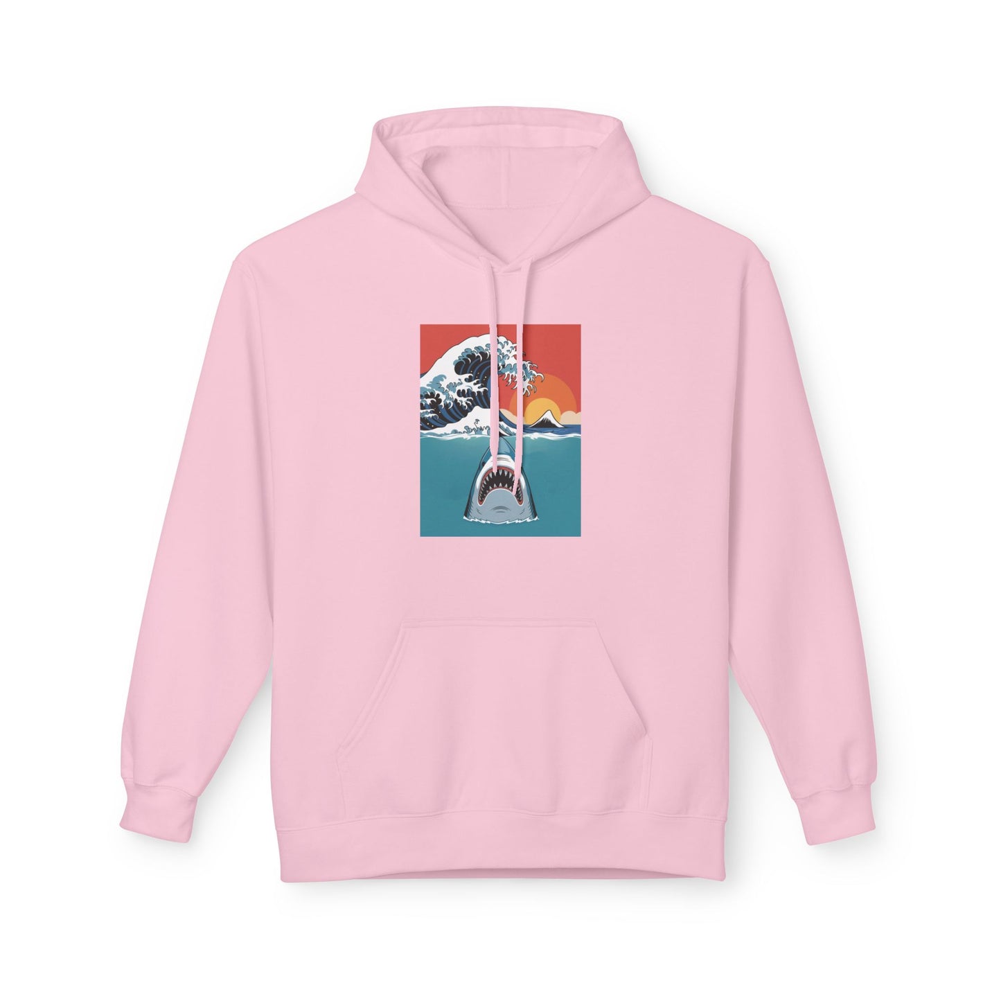 The Wave Jaws Hoodie, Unisex Warm Casual Wear, Beach Lover Gift, Nature-Inspired Apparel, Perfect for Summer, Relaxing Vibes